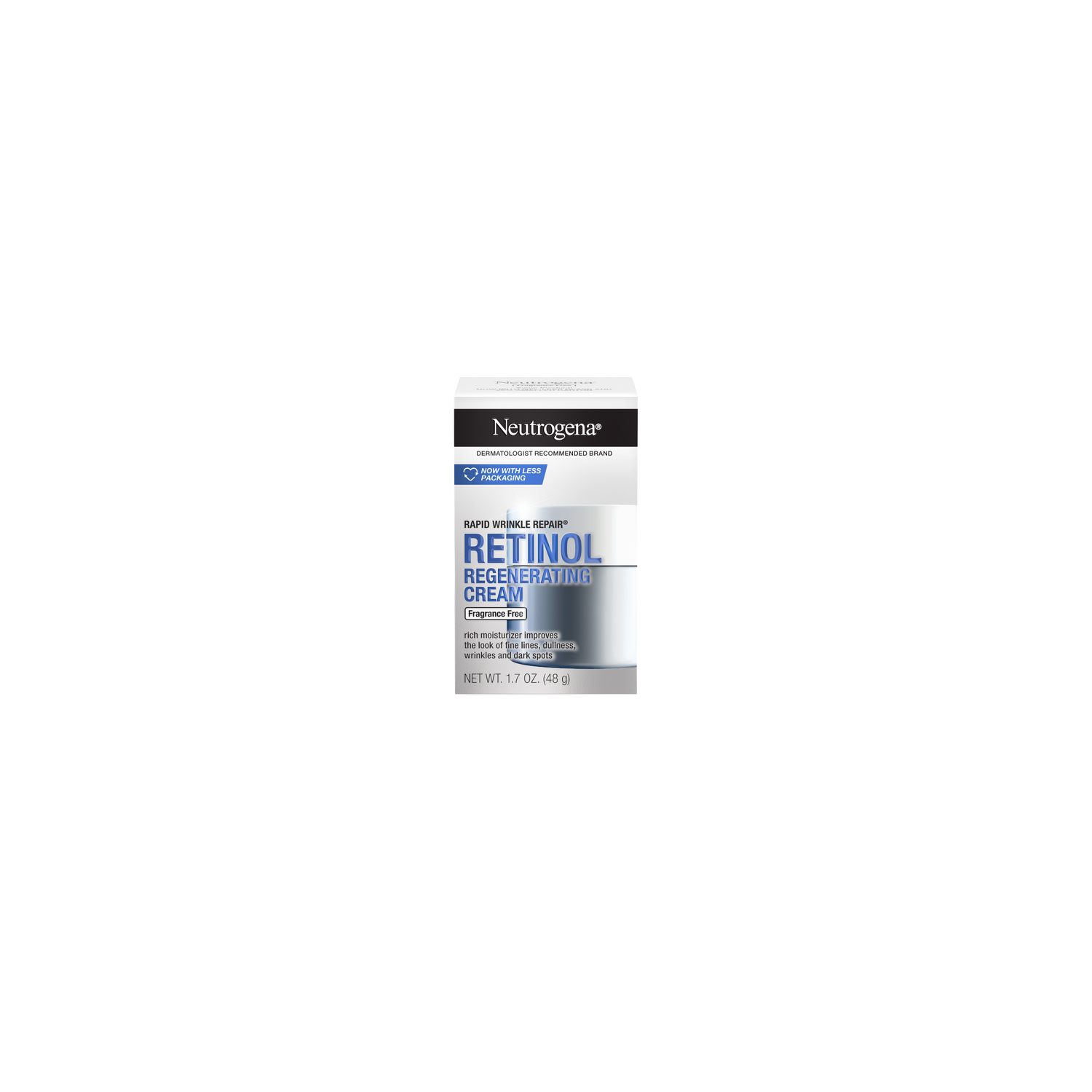 Neutrogena Rapid Wrinkle Repair Retinol Regenerating Cream, Fragrance-Free - 1.7 Ounce Image 1 of 2