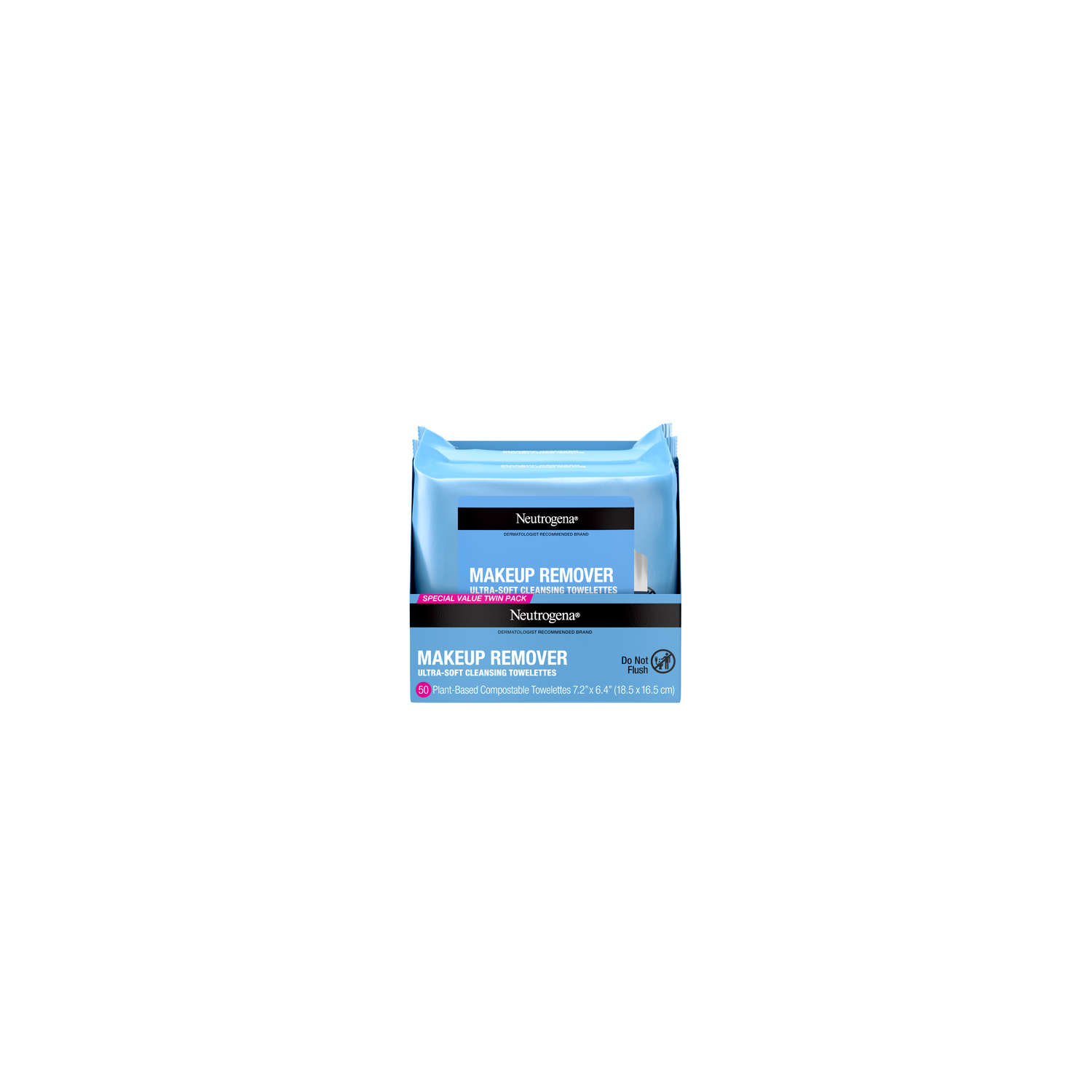 Neutrogena Makeup Remover Ultra-Soft Cleansing Towelettes - 50 Count Image 1 of 2