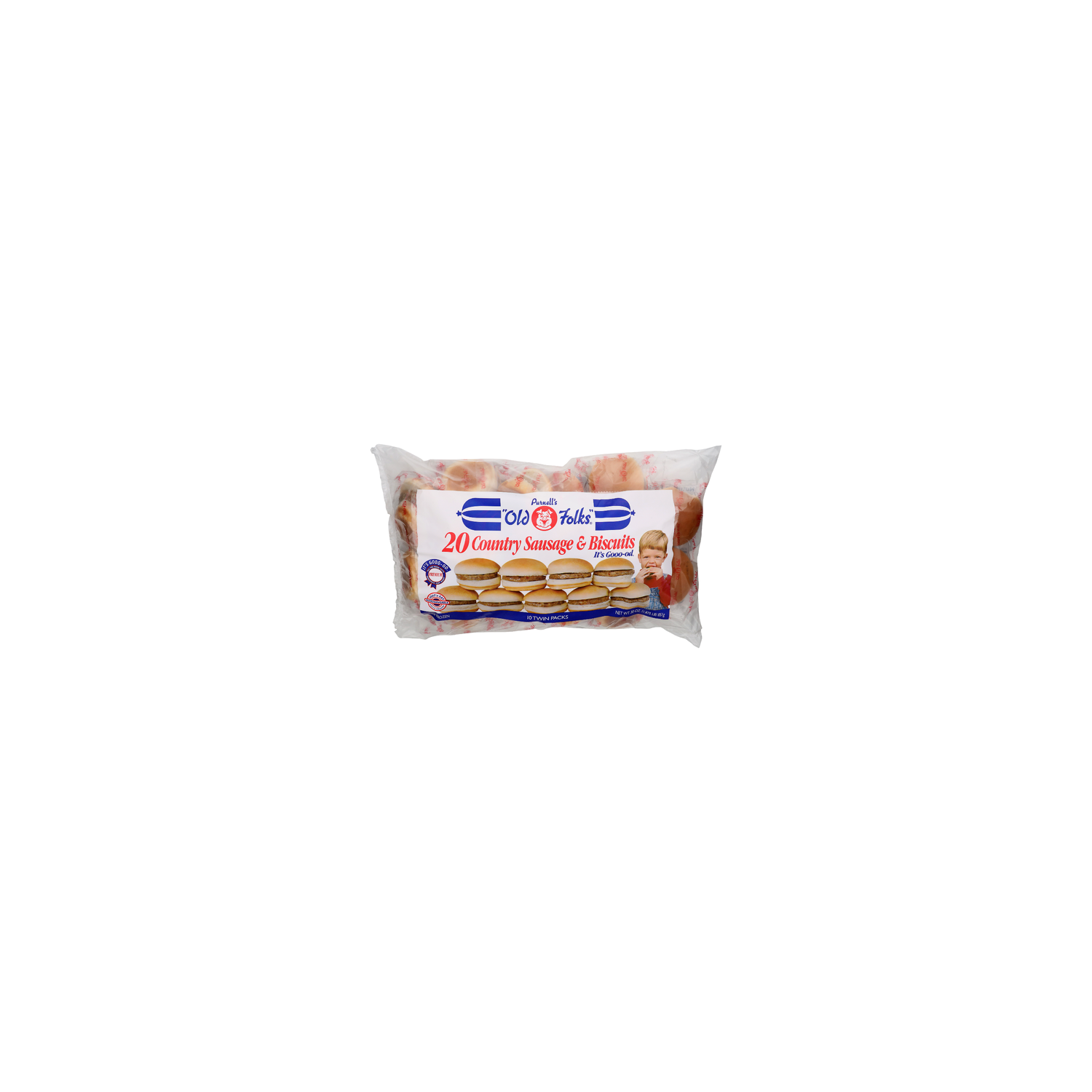 PURNELL'S OLD FOLKS Country Sausage & Biscuits - 3 Ounce - 10 Count Image 1 of 4