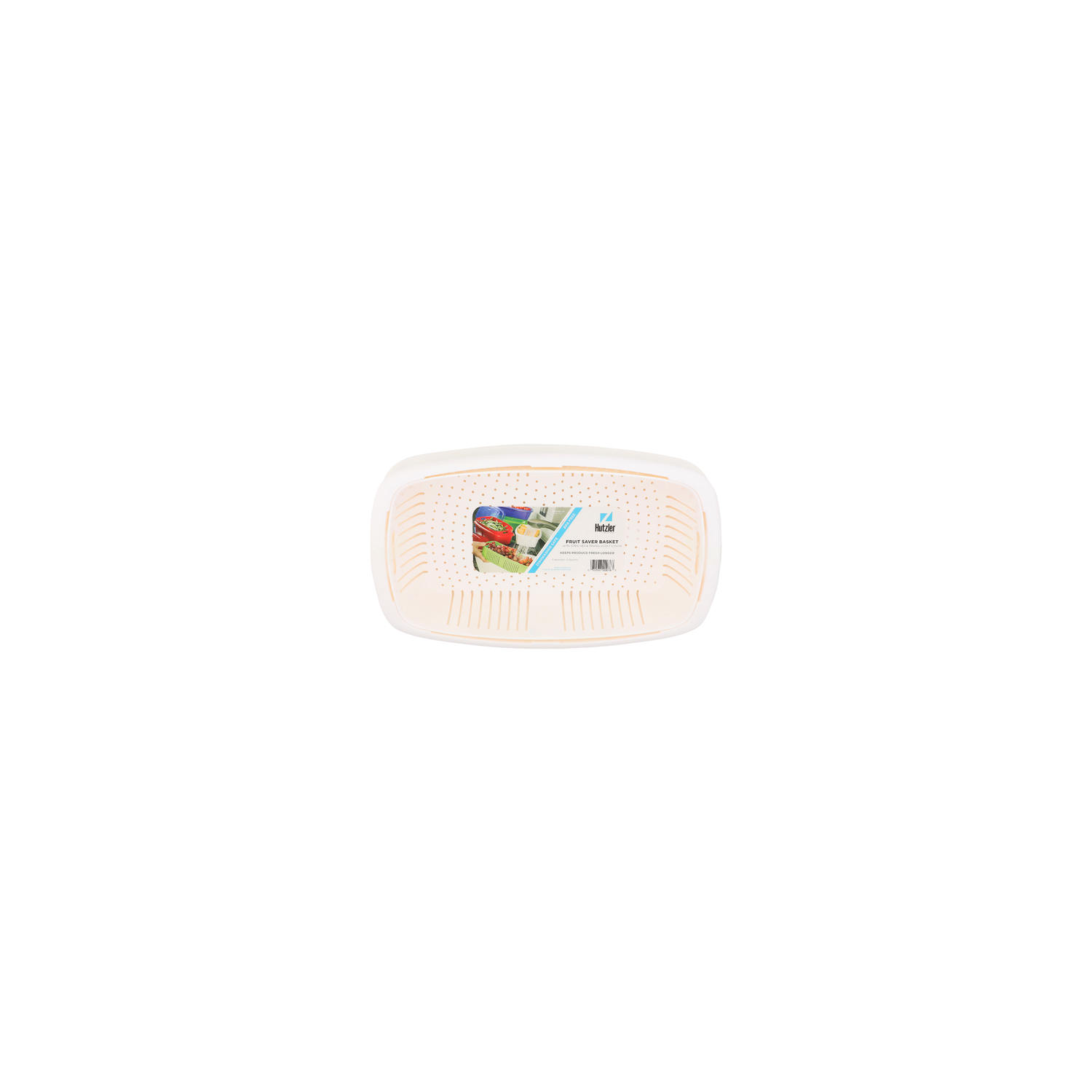 Hutzler Fruit Saver Basket With Strainer & Translucent Cover - 1 Each Image 1 of 2