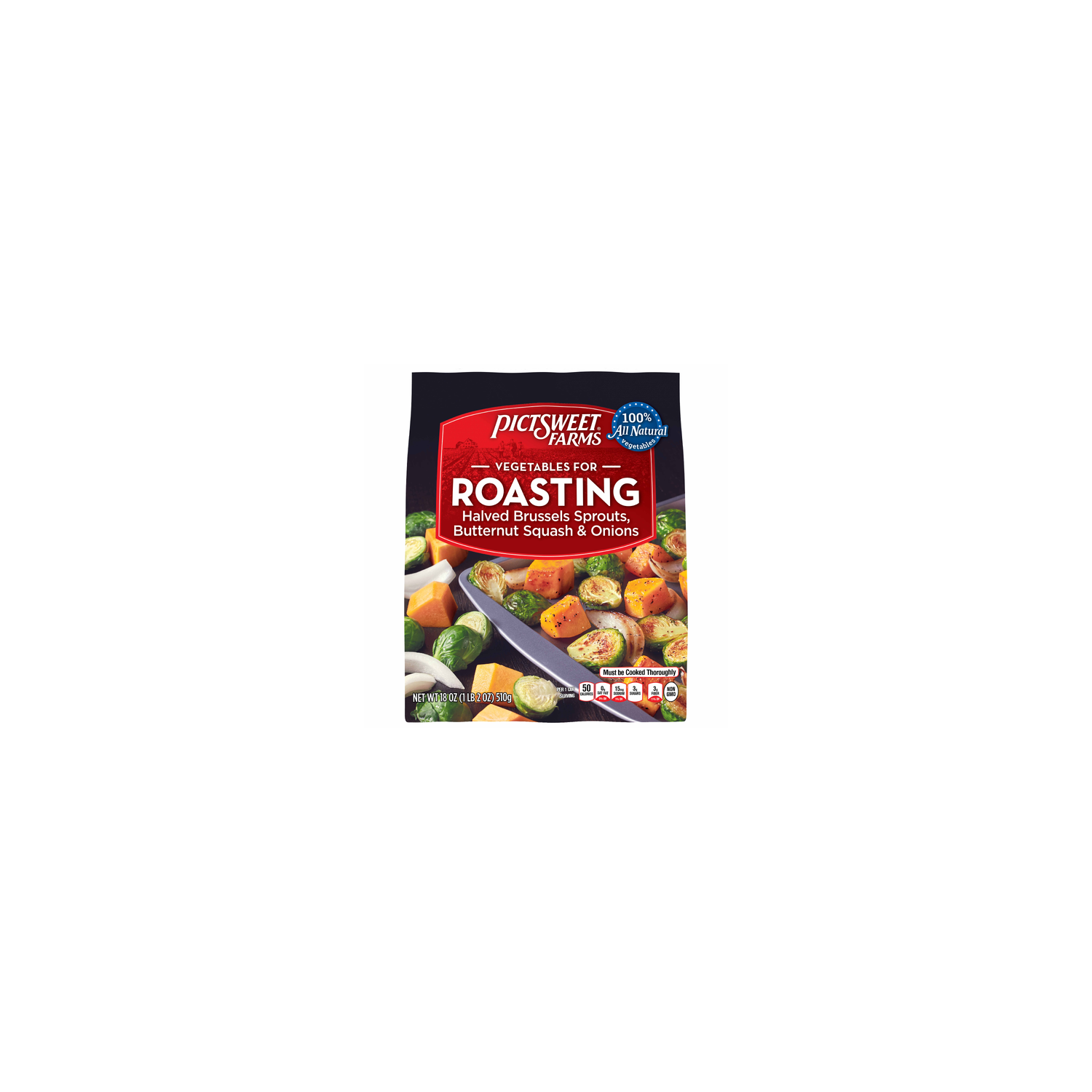 Pictsweet Farms Halved Brussel Sprouts, Butternut Squash & Onions Vegetables For Roasting - 18 Ounce Image 1 of 3