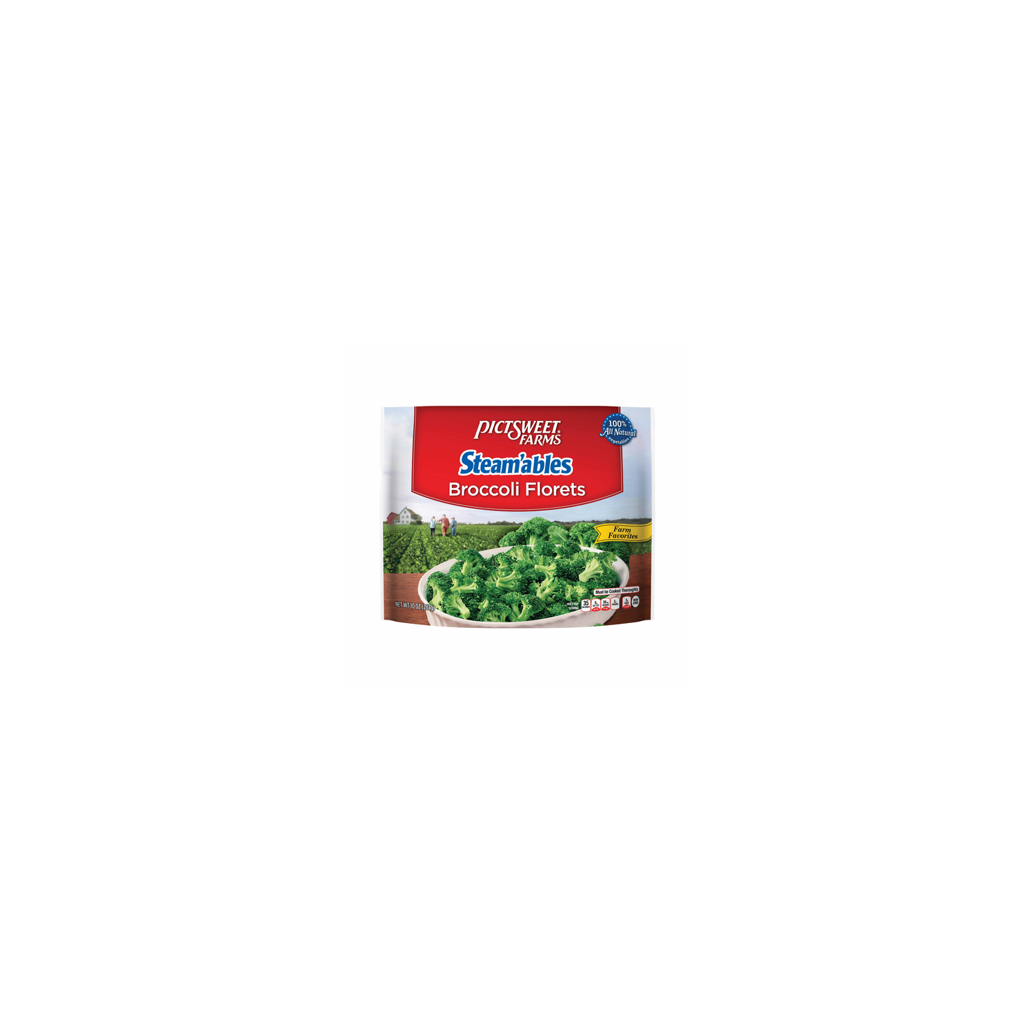 Pictsweet Farms Steam'ables Broccoli Florets, Farm Favorites - 10 Ounce