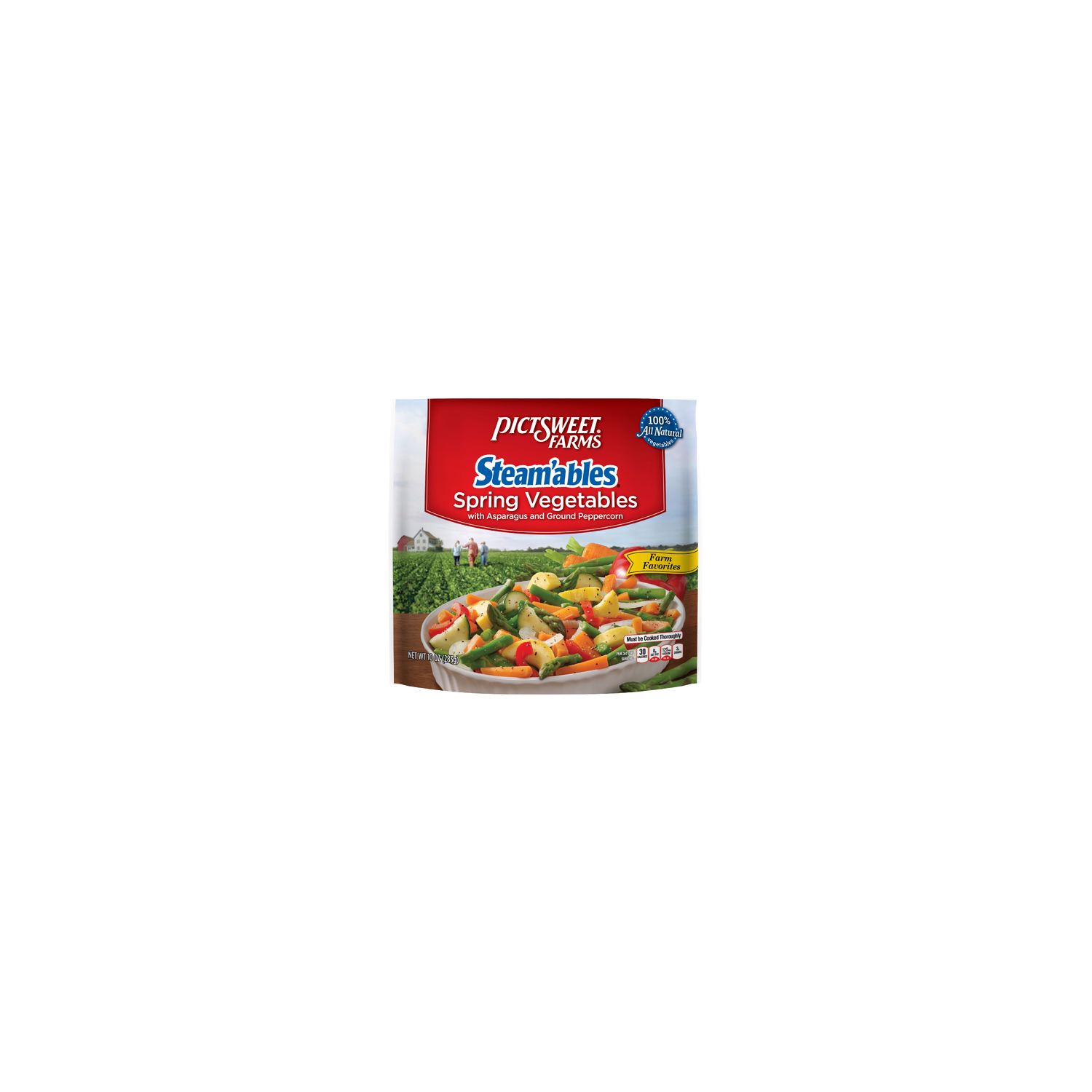 Pictsweet Farms STEAM'ABLES With Asparagus And Ground Peppercorn Spring Vegetables - 10 Ounce Image 1 of 3