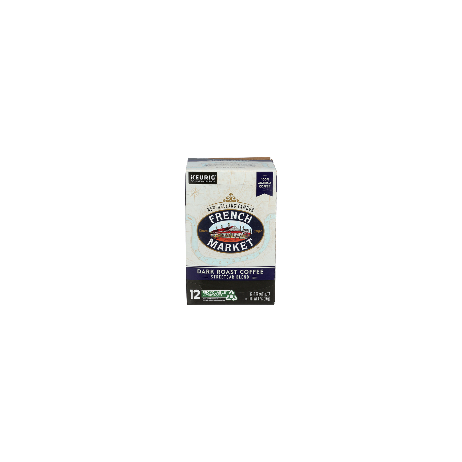 French Market Streetcar Blend Keurig Genuine K-Cup Pods Dark Roast Coffee - 0.392 Ounce - 12 Count Image 1 of 3