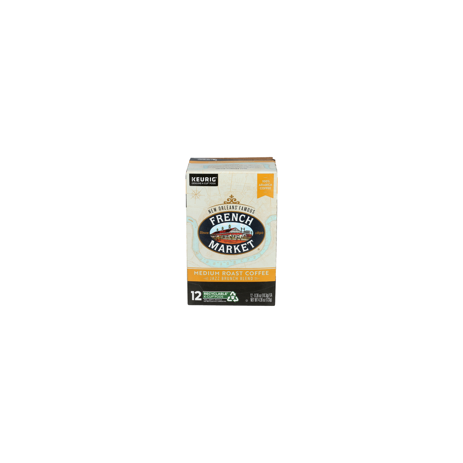 French Market Jazz Brucnh Blend Keurig Genuine K-Cup Pods Medium Roast Coffee - 0.363 Ounce - 12 Count Image 1 of 3
