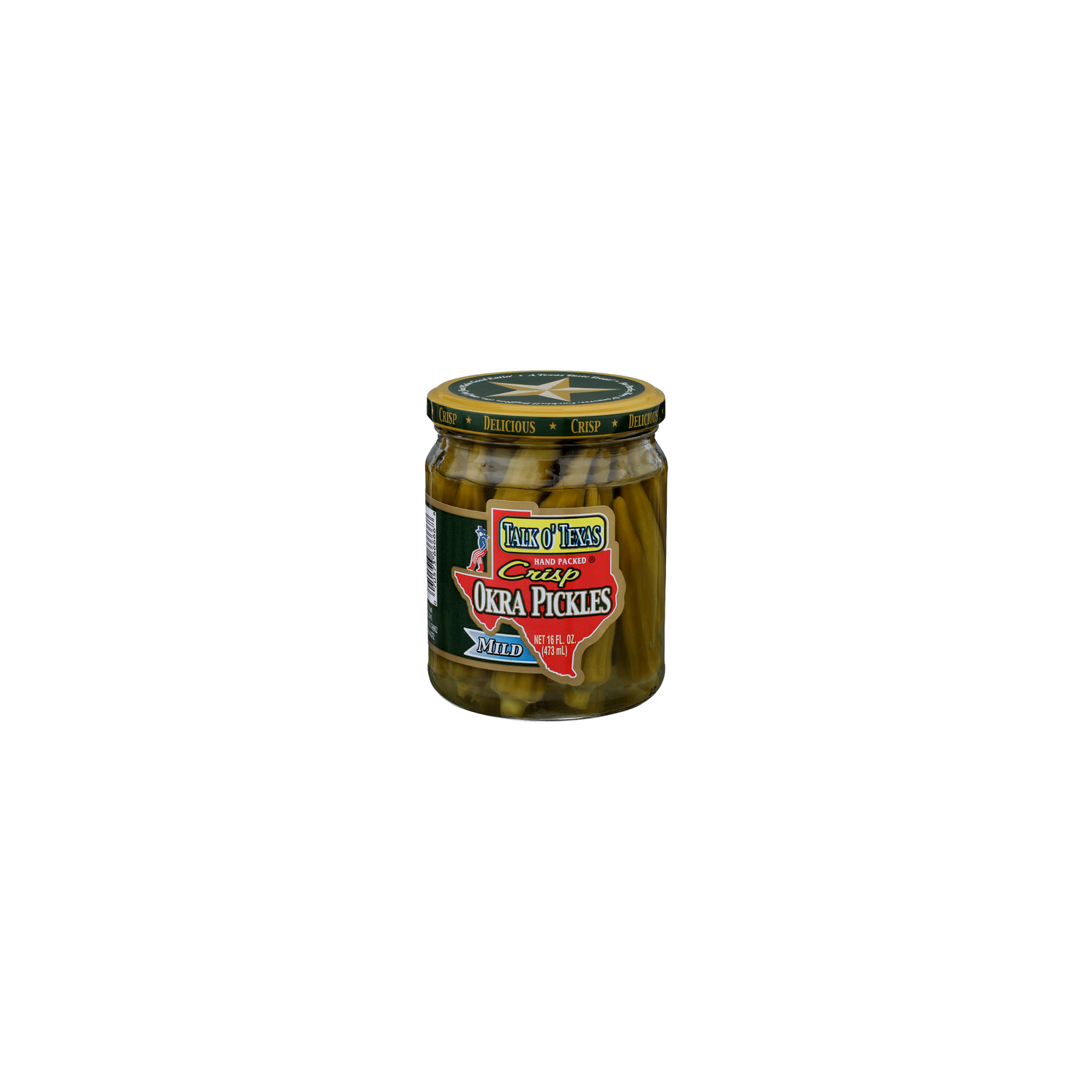 Talk O' Texas Mild Crisp Okra Pickles - 16 Fluid Ounce Image 1 of 4