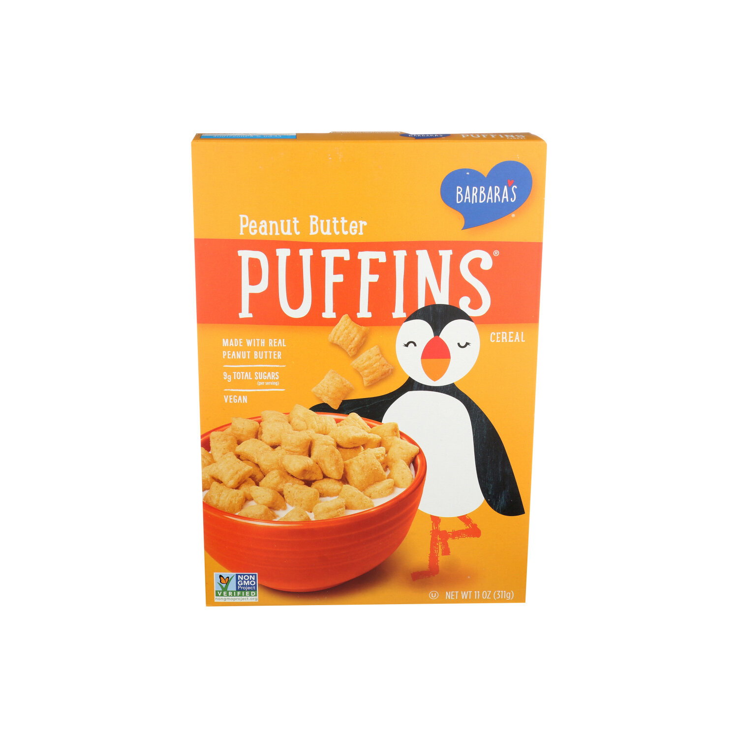 BARBARA's Puffins Cereal Peanut Butter - 11 Ounce Image 1 of 4