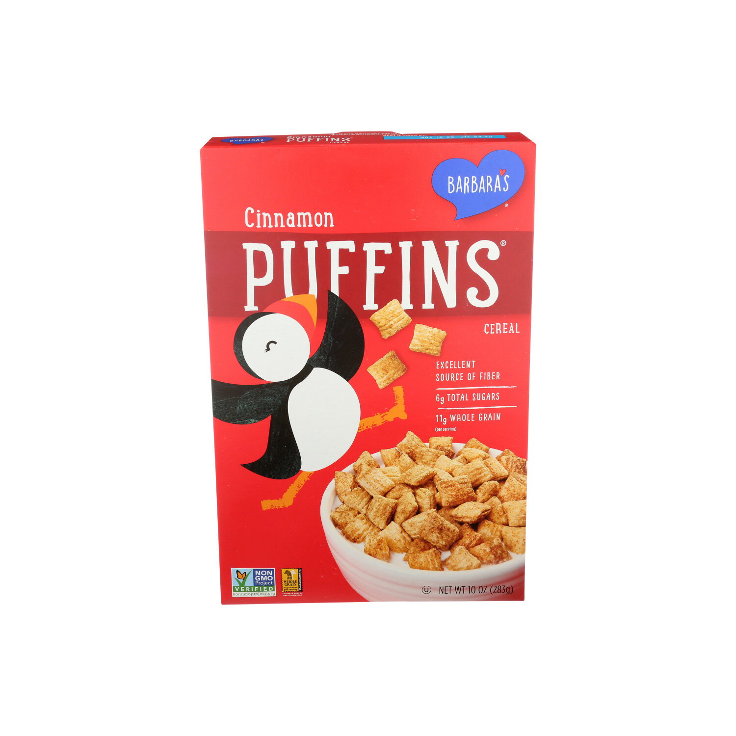 BARBARA's Puffins Cereal Cinnamon - 10 Ounce Image 1 of 4