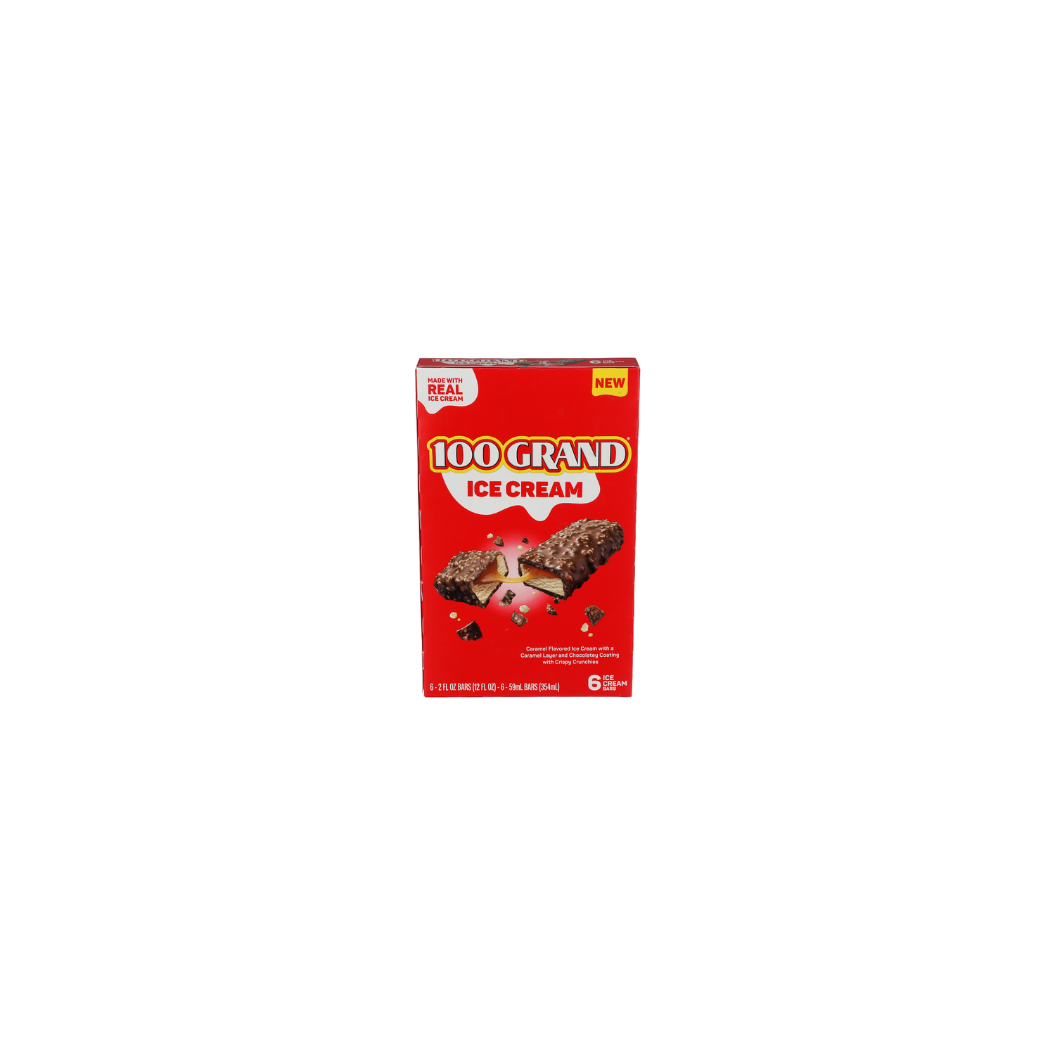 100 Grand Ice Cream Bar - 2 Fluid Ounce - 6 Count Image 1 of 4