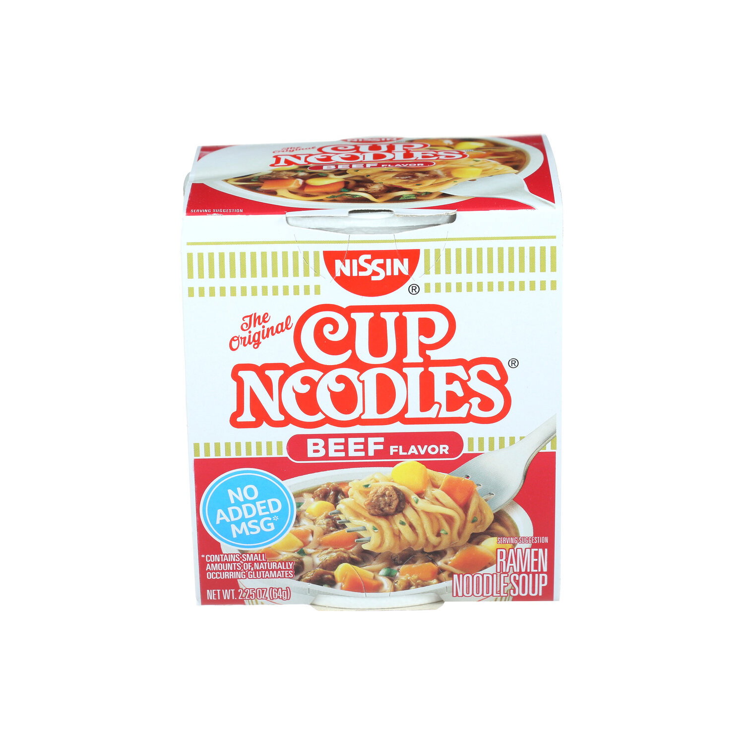 Nissin Beef Flavor Noodles Cup - 2.25 Ounce Image 1 of 4