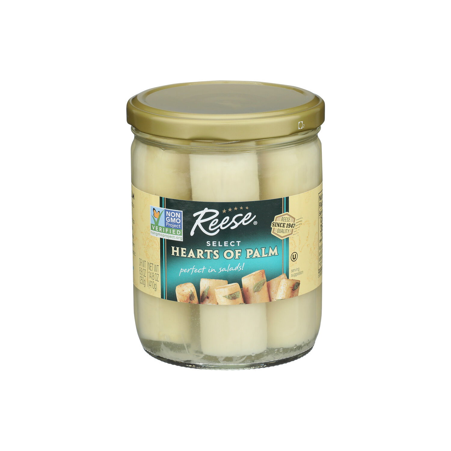 Reese Select Hearts Of Palm Glass Jar - 14.8 Ounce Image 1 of 4