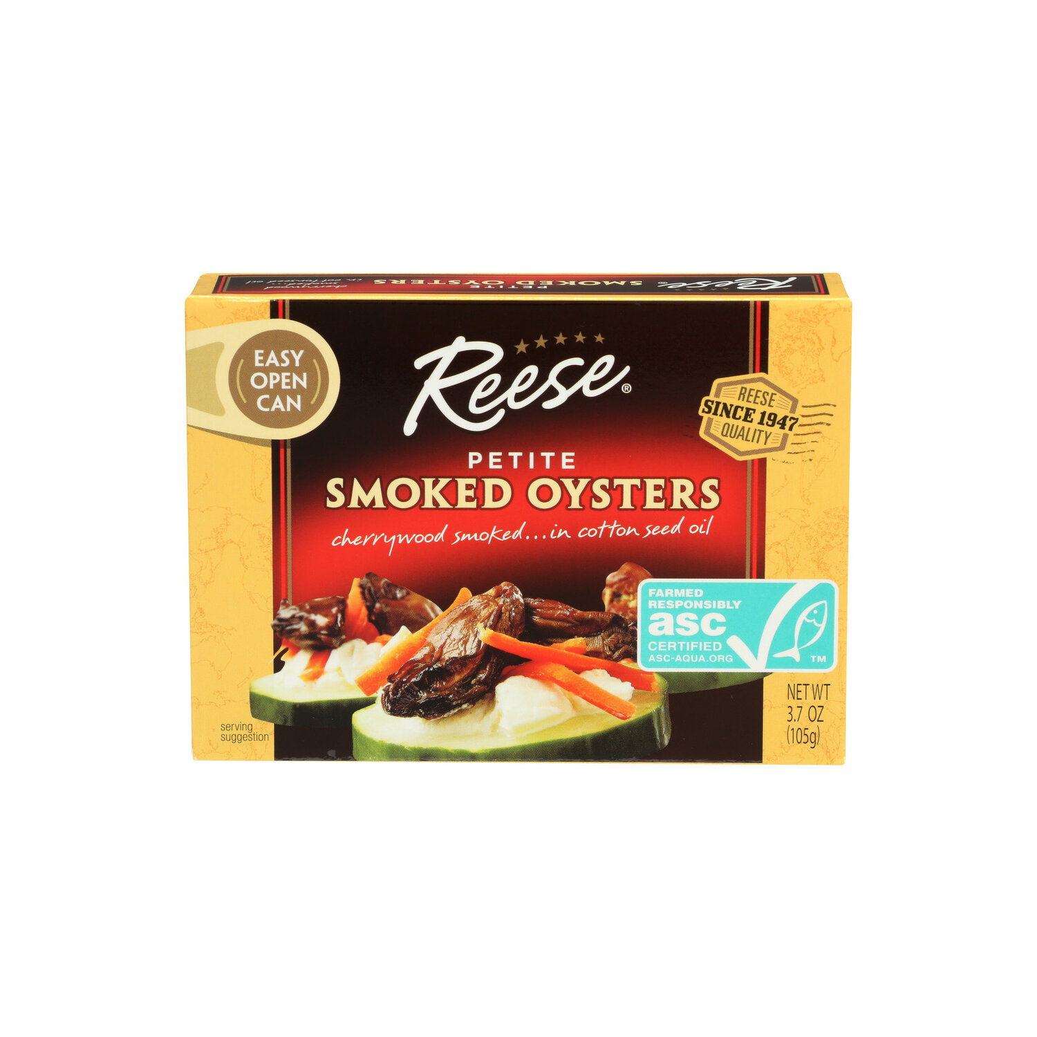 Reese Petite Smoked Oysters - 3.7 Ounce Image 1 of 4