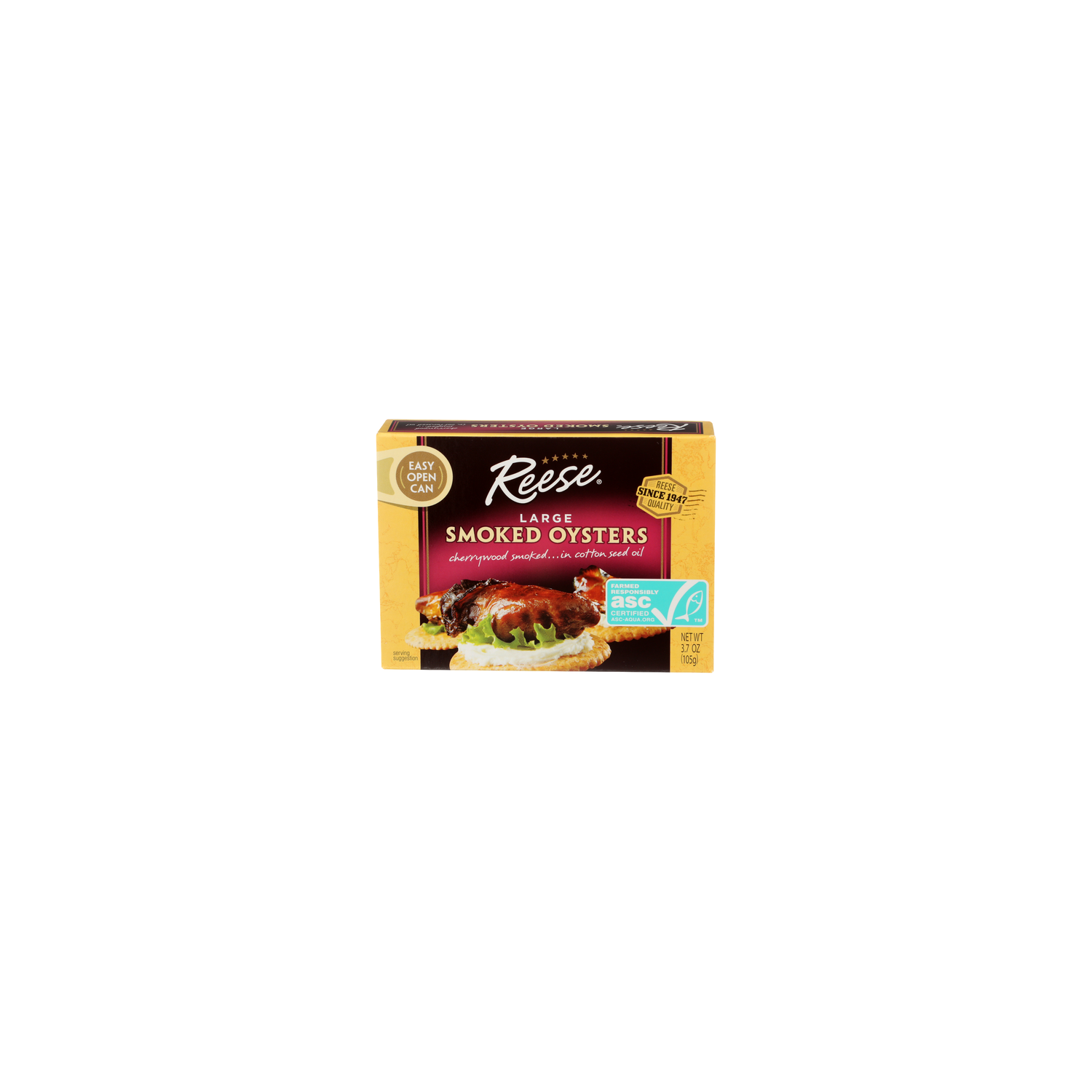 Reese Large Smoked Oysters - 3.7 Ounce Image 1 of 4