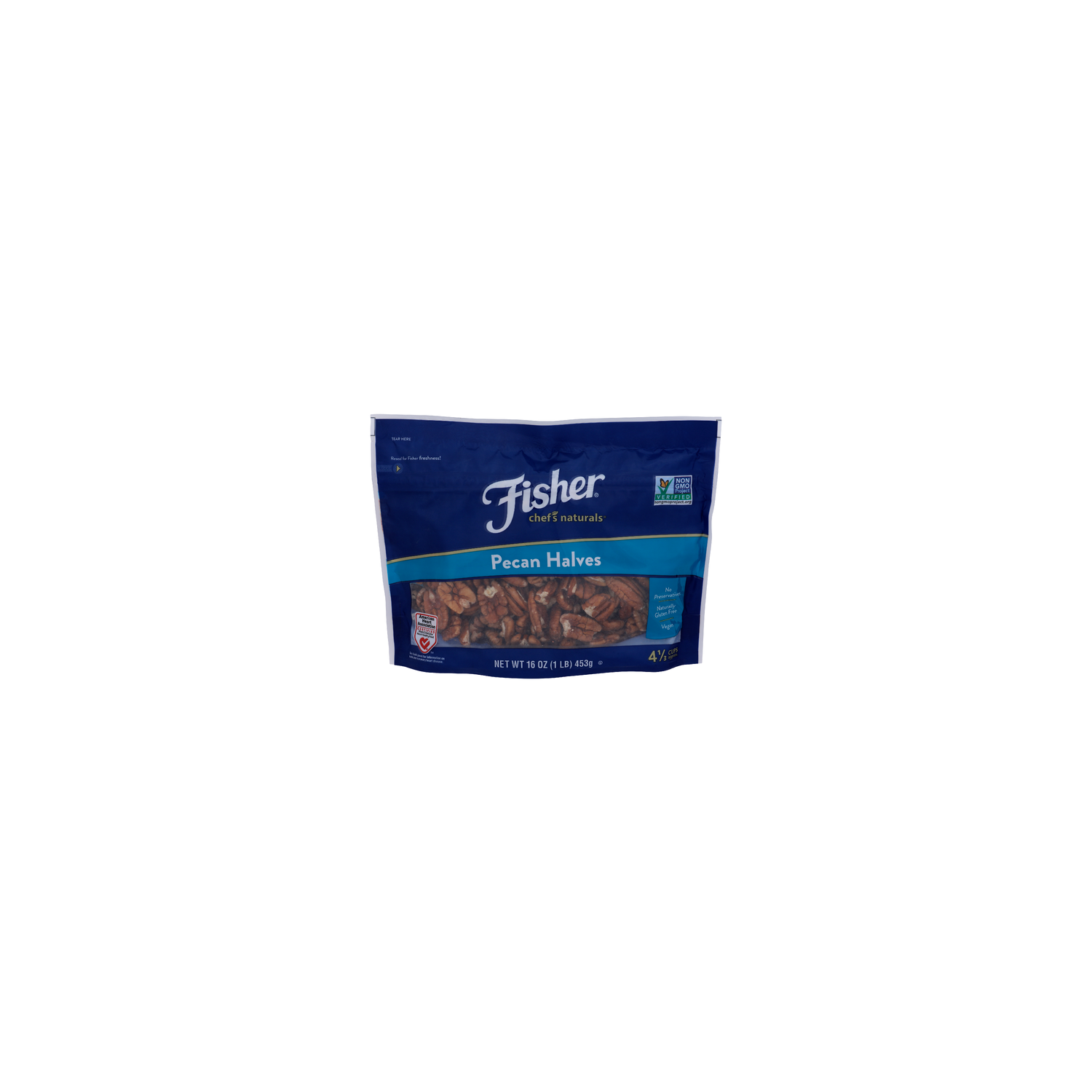 Fisher Halves Chef's Naturals Pecan - 16 Ounce Image 1 of 4