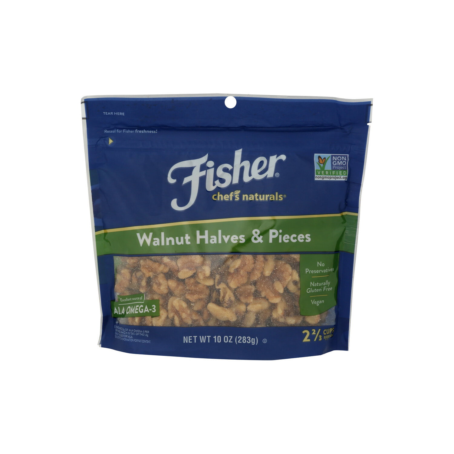 Fisher Chef's Naturals Walnut Halves & Pieces - 10 Ounce Image 1 of 4