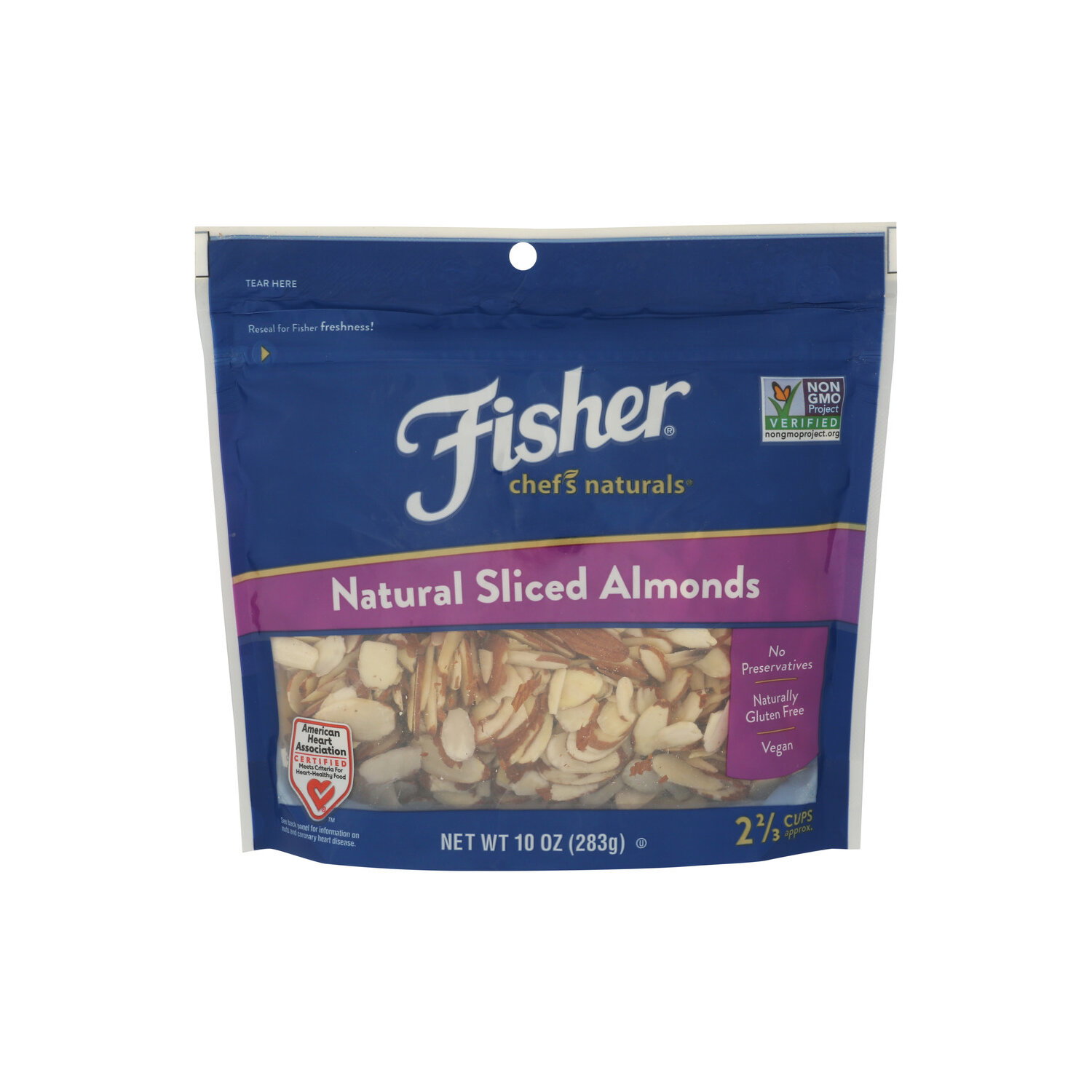 Fisher Chef's Naturals Natural Sliced Almonds - 10 Ounce Image 1 of 4