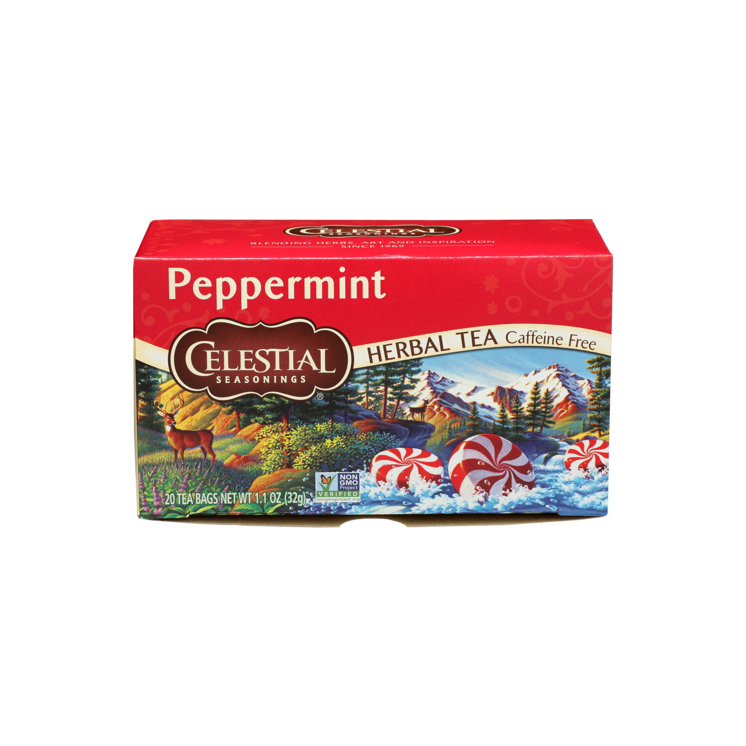 Celestial Seasonings Herbal Tea Peppermint - 0.055 Ounce - 20 Count Image 1 of 3