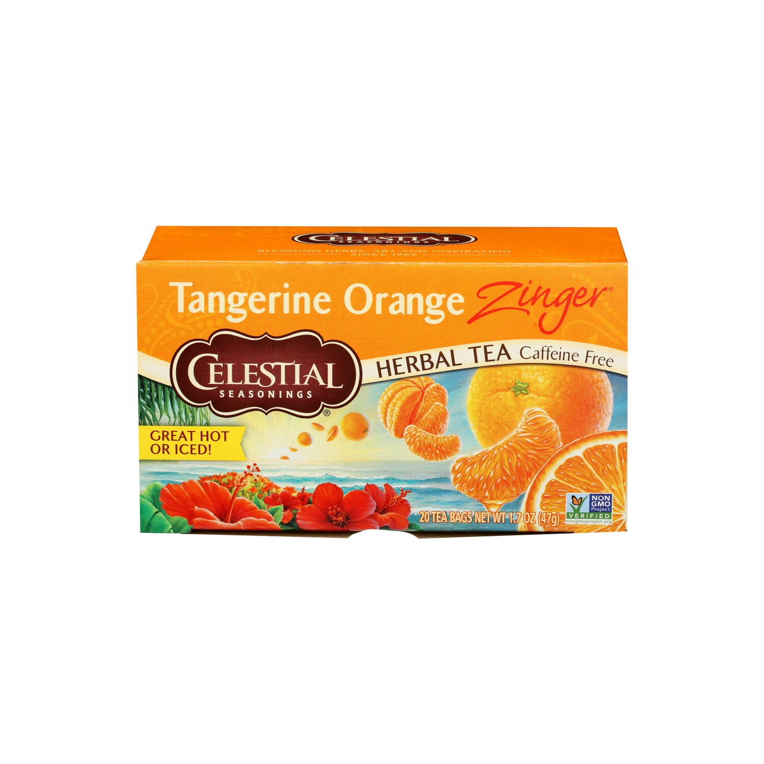 Celestial Seasonings Tea Tangerine Orange Zinger - 0.085 Ounce - 20 Count Image 1 of 3