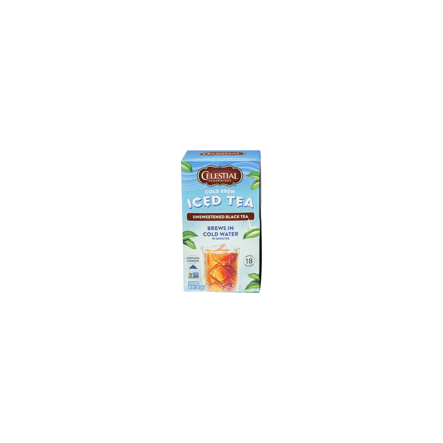 Celestial Seasonings Unsweetened Black Tea Cold Brew Iced Tea Bags - 0.067 Ounce - 18 Count Image 1 of 3
