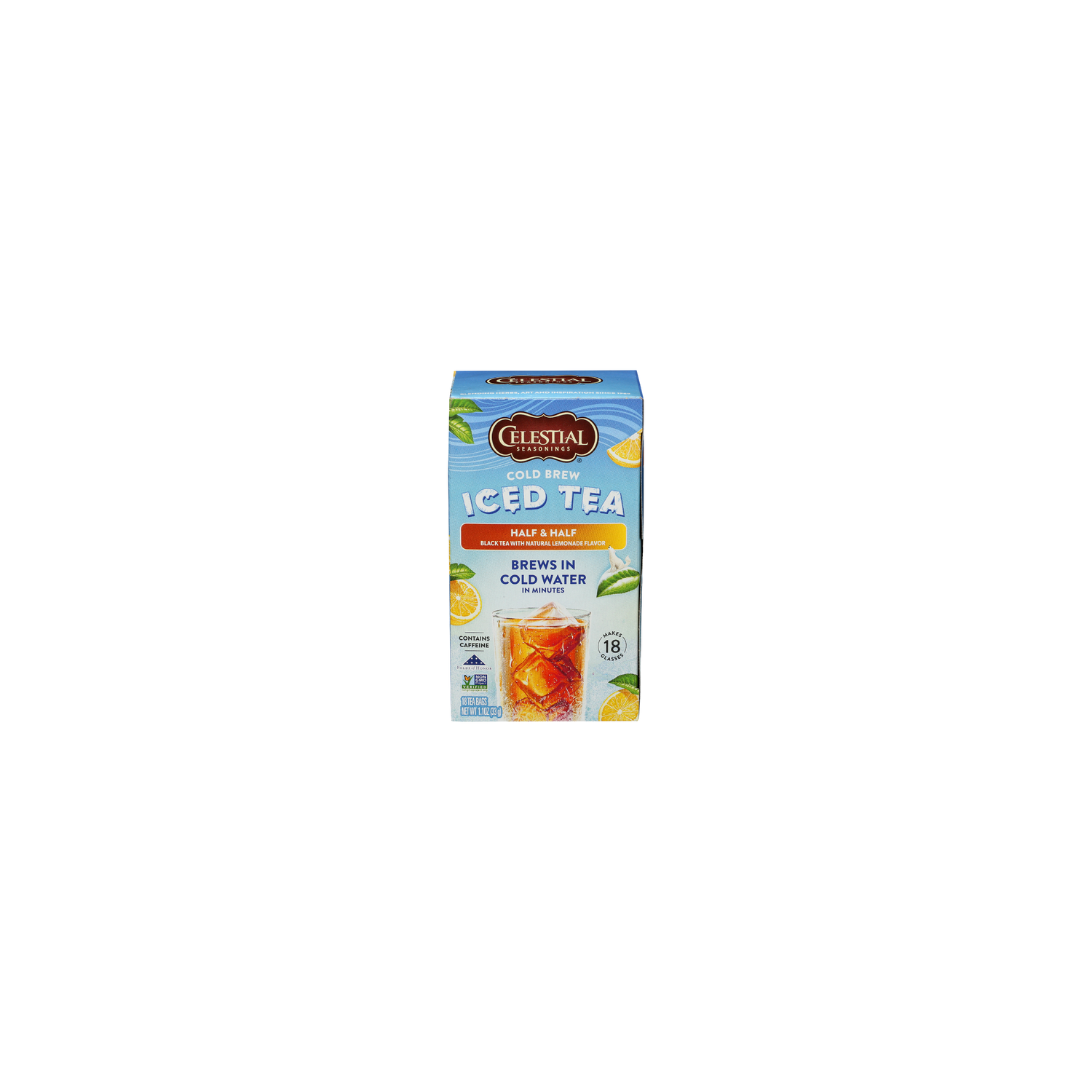 Celestial Seasonings Half & Half Cold Brew Iced Tea Bags - 0.061 Ounce - 18 Count Image 1 of 4