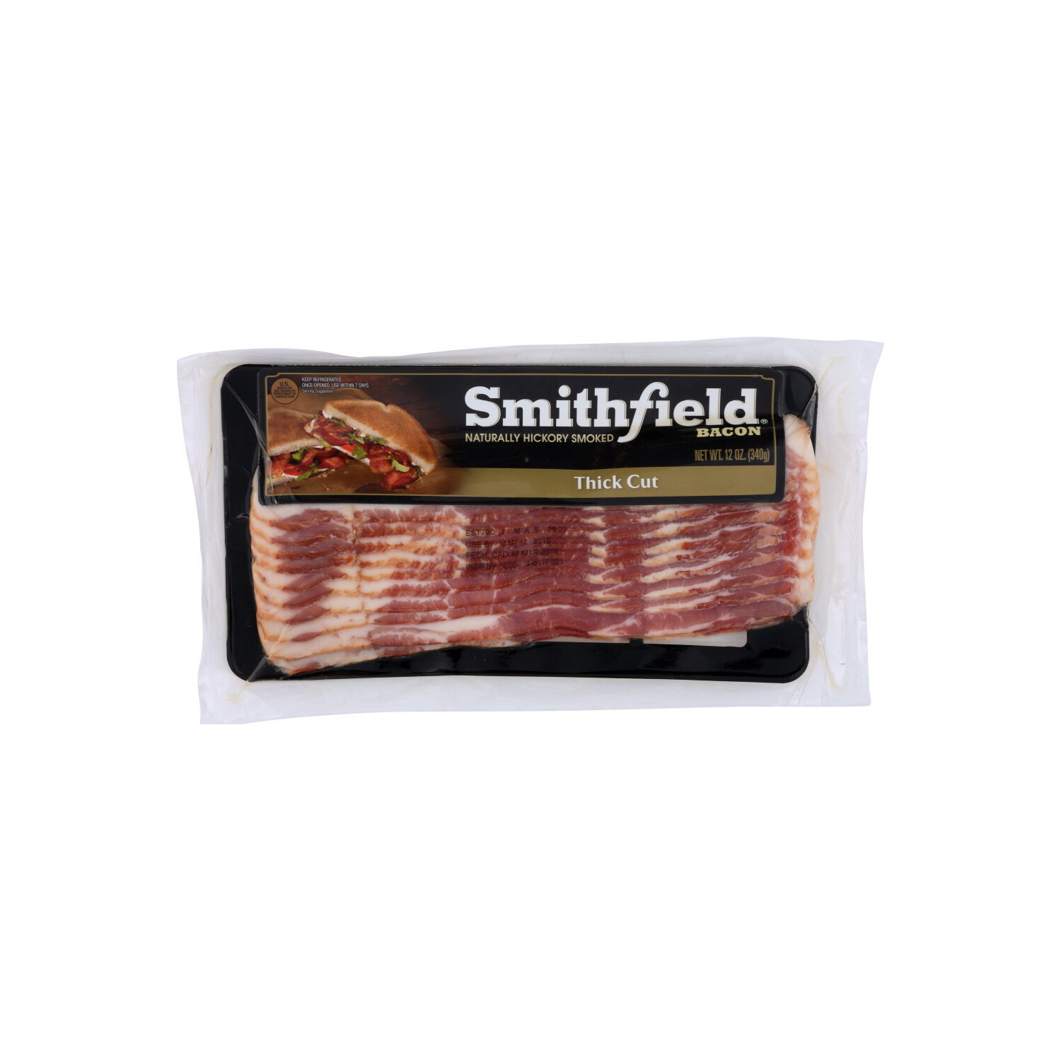 Smithfield Bacon-Thick Cut - 12 Ounce Image 1 of 2