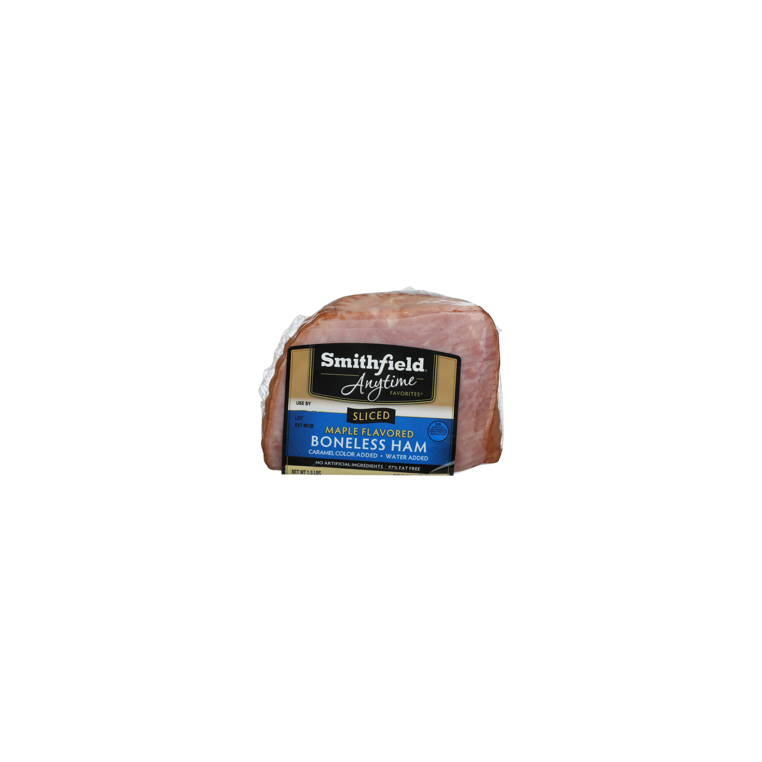 Smithfield Anytime Favorites Boneless Sliced Maple Flavored Quarter Ham - 1.5 Pound Image 1 of 4