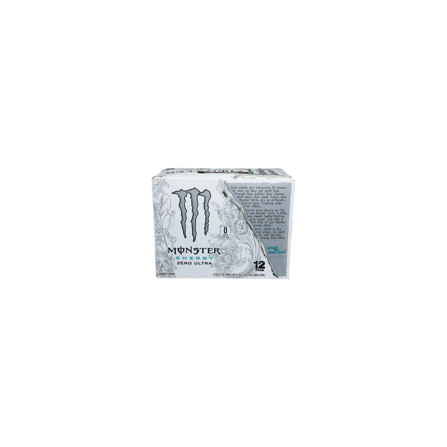 Monster Energy Zero Ultra Energy Drink - 16 Fluid Ounce - 12 Count Image 1 of 4