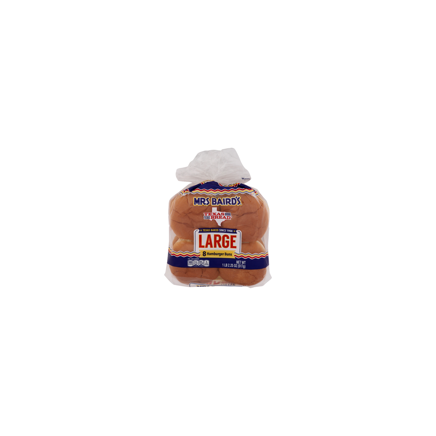 Mrs BAIRD's Large Hamburger Buns - 2.281 Ounce - 8 Count Image 1 of 4