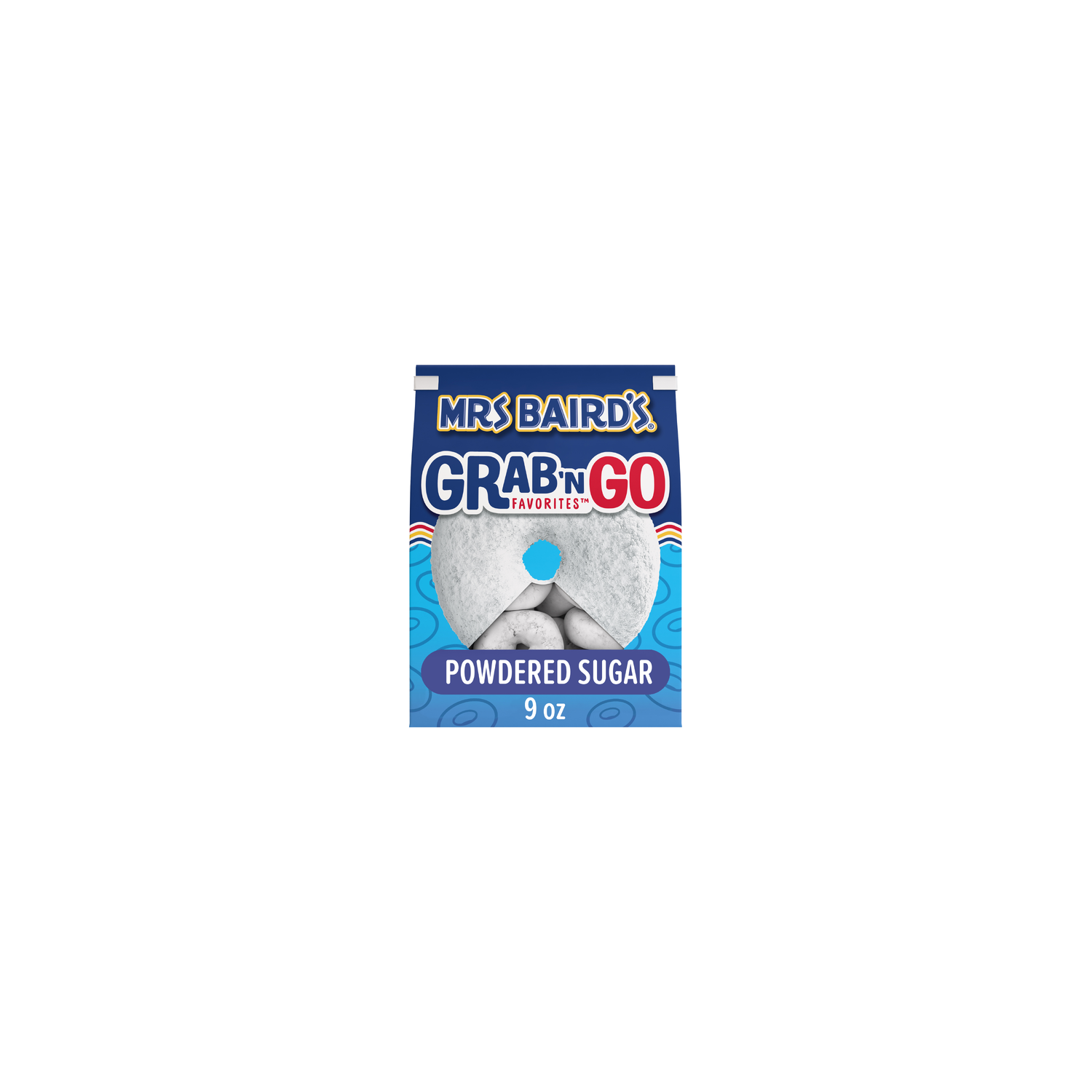 Mrs Baird's Powdered Sugar Mini Donuts - 9 Fluid Ounce Image 1 of 4
