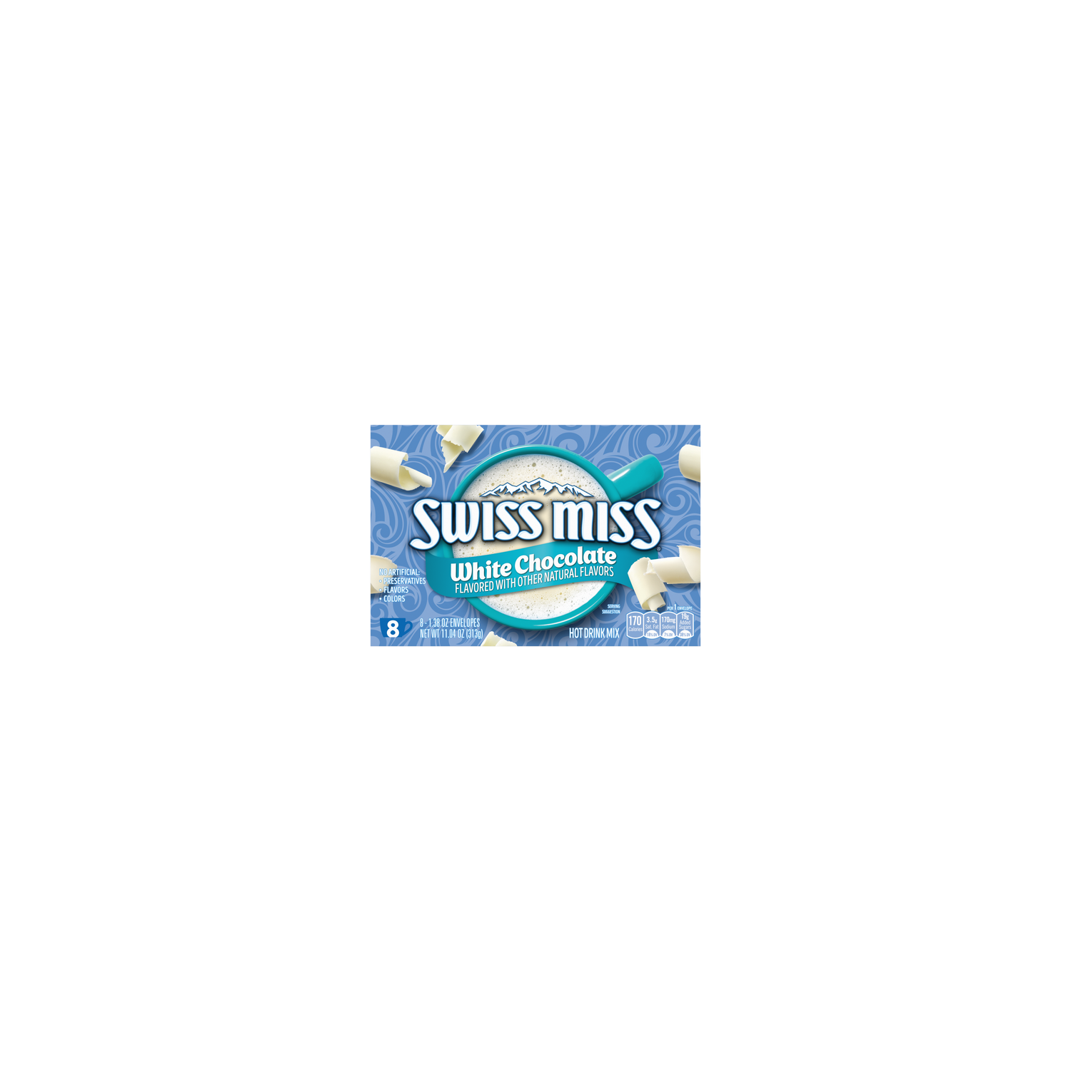 Swiss Miss White Chocolate Flavored Hot Drink Mix, Mix Packets - 11.04 Ounce Image 1 of 2
