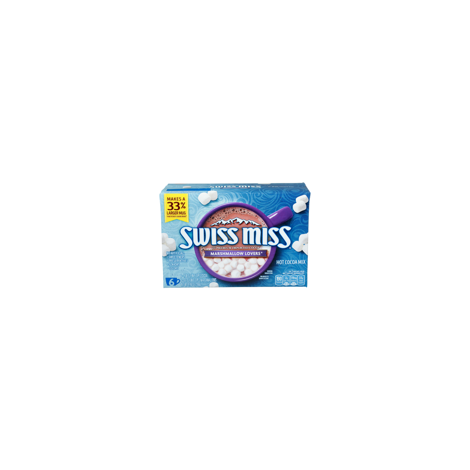 Swiss Miss Marshmallow Lovers Hot Cocoa Mix - 1.58 Ounce - 6 Count Image 1 of 4