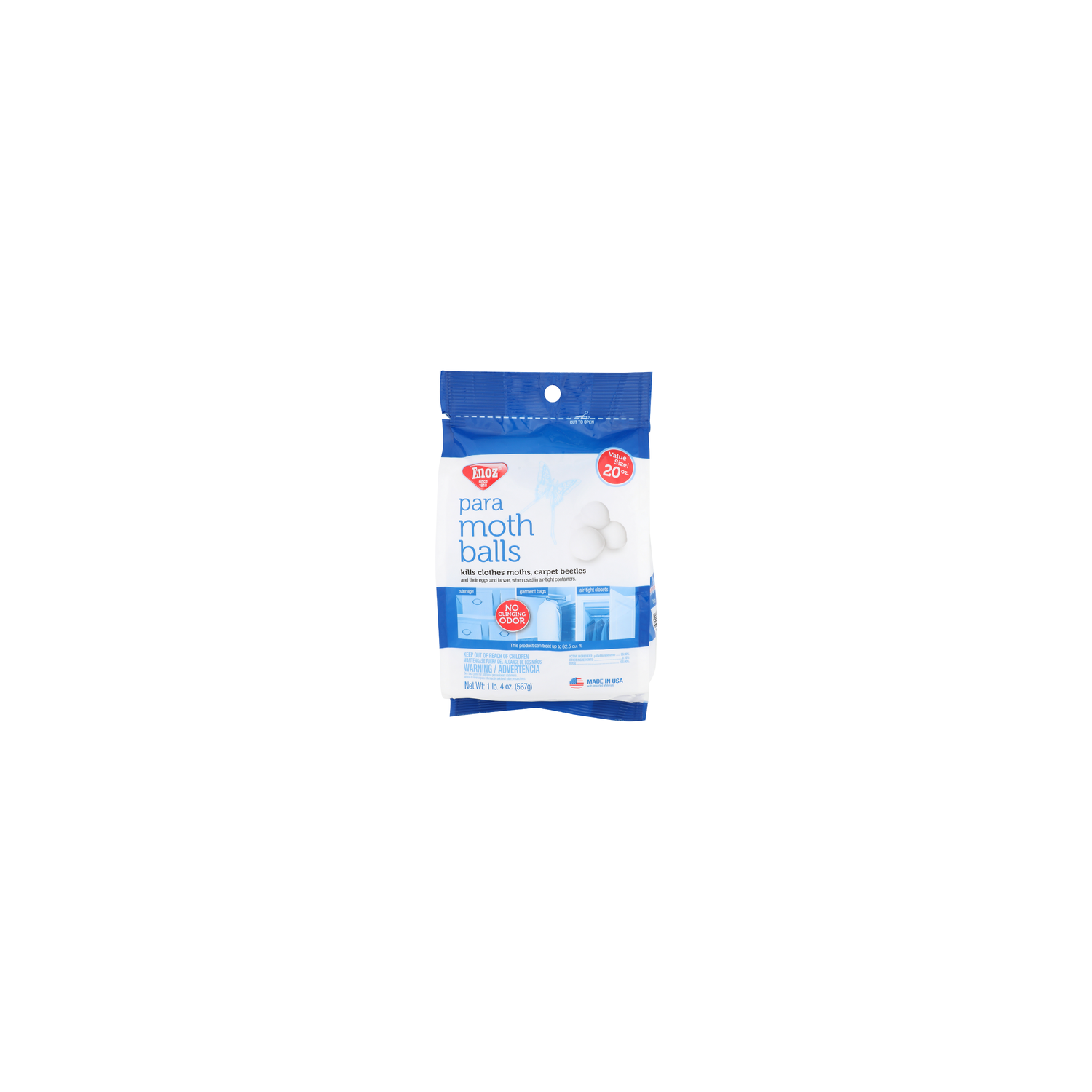Enoz Para Moth Balls - 20 Ounce Image 1 of 3