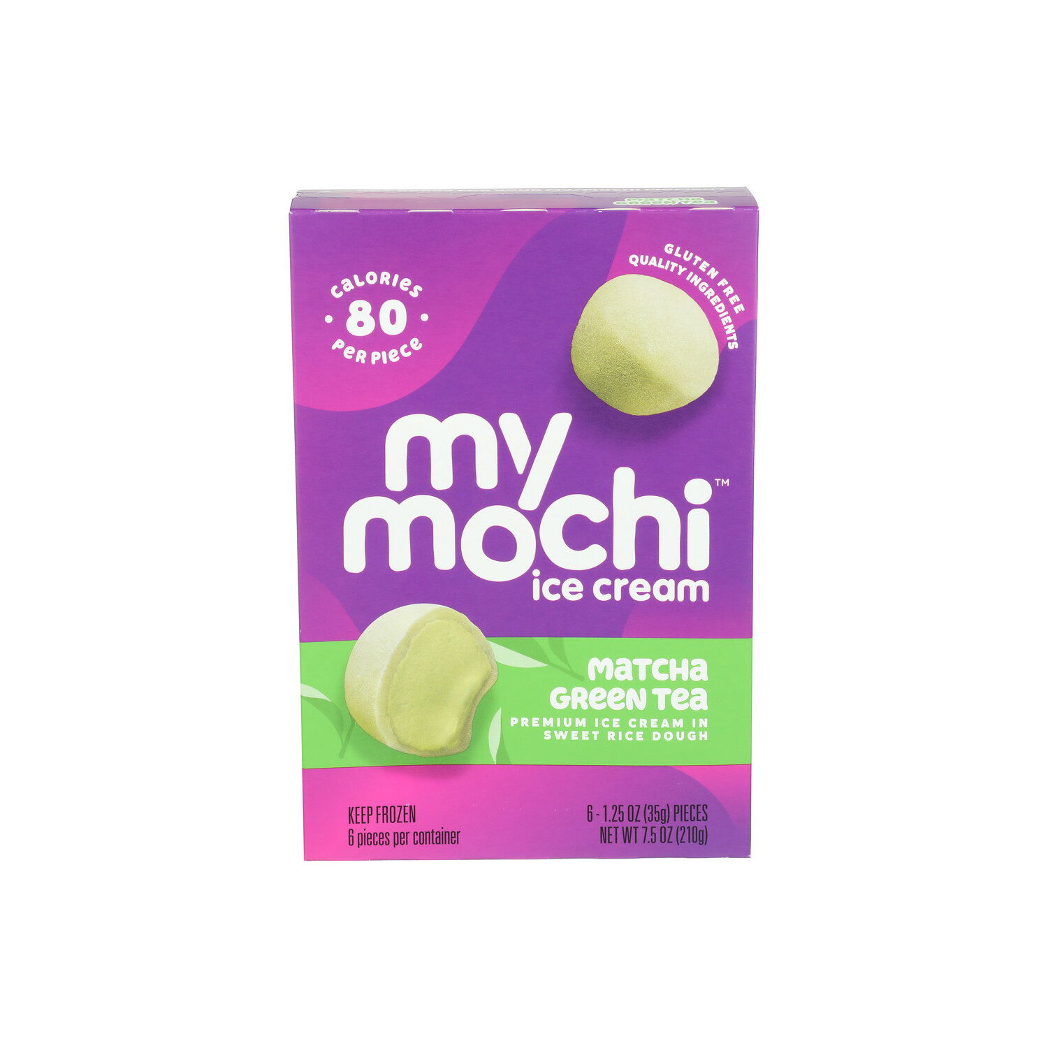 MY/MOCHI Ice Cream Matcha Green Tea Frozen My Mochi - 1.25 Ounce