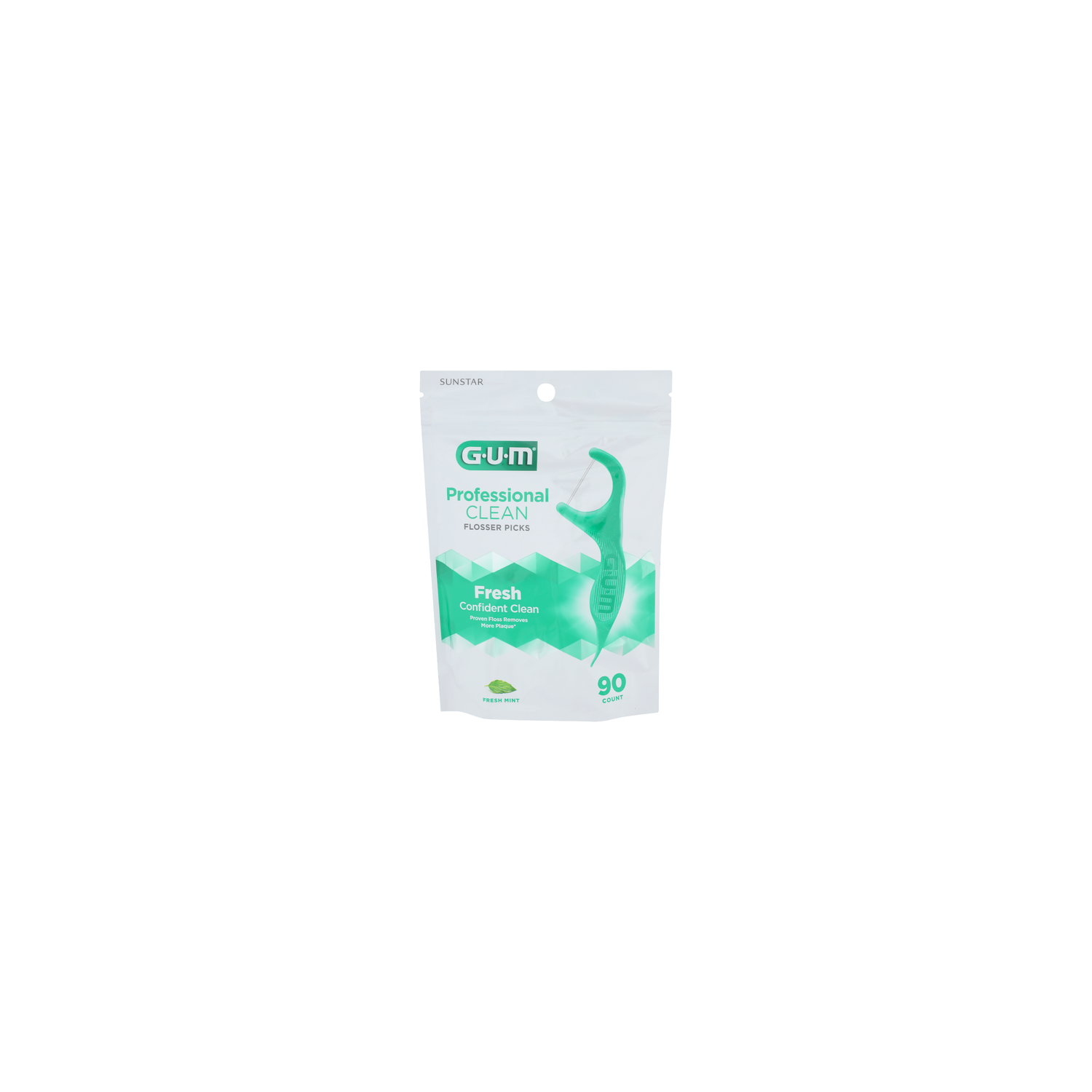 Gum Fresh Mint Professional Clean Flosser Picks - 90 Count Image 1 of 2