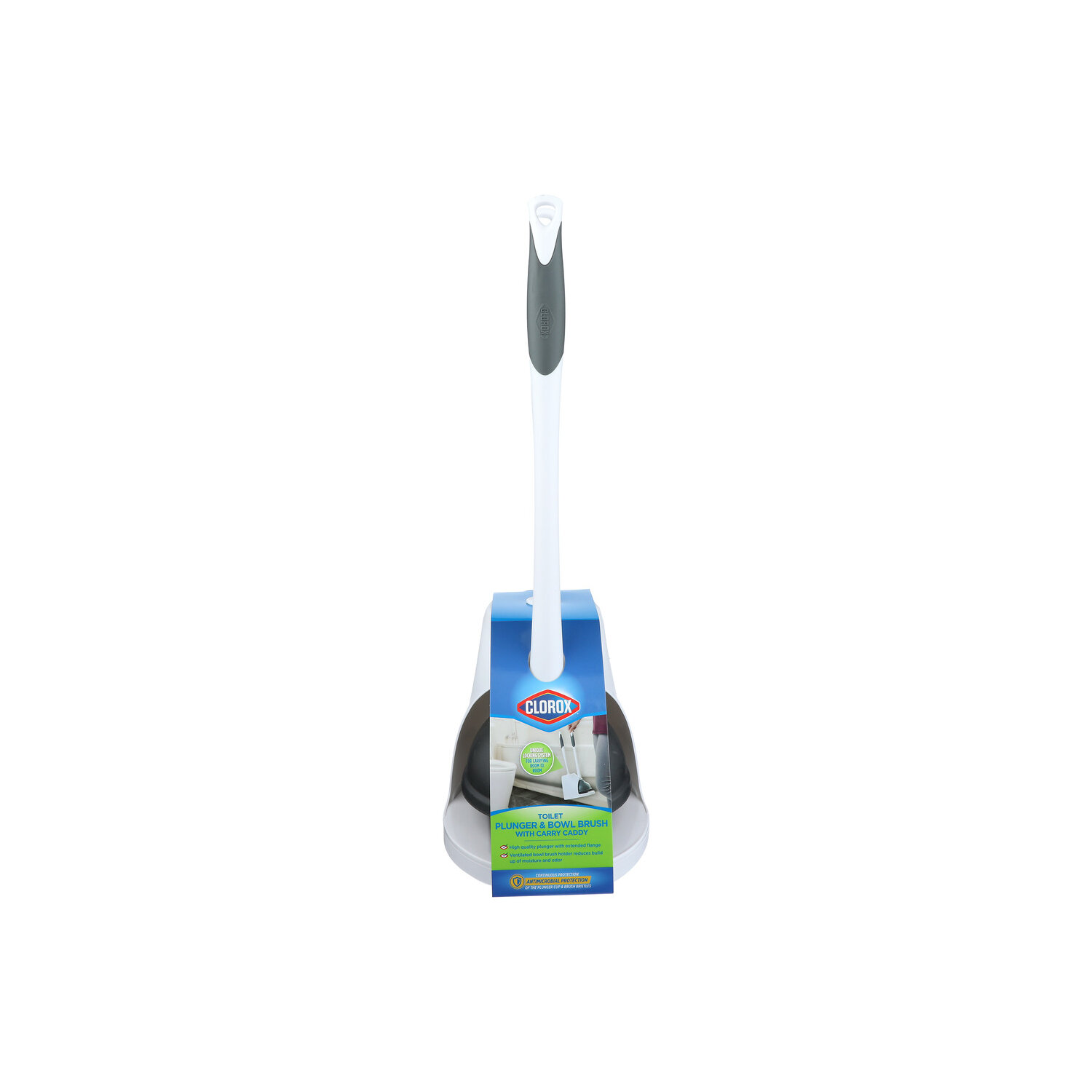 Clorox Plunger & Bowl Brush, Toilet - 1 Each Image 1 of 2