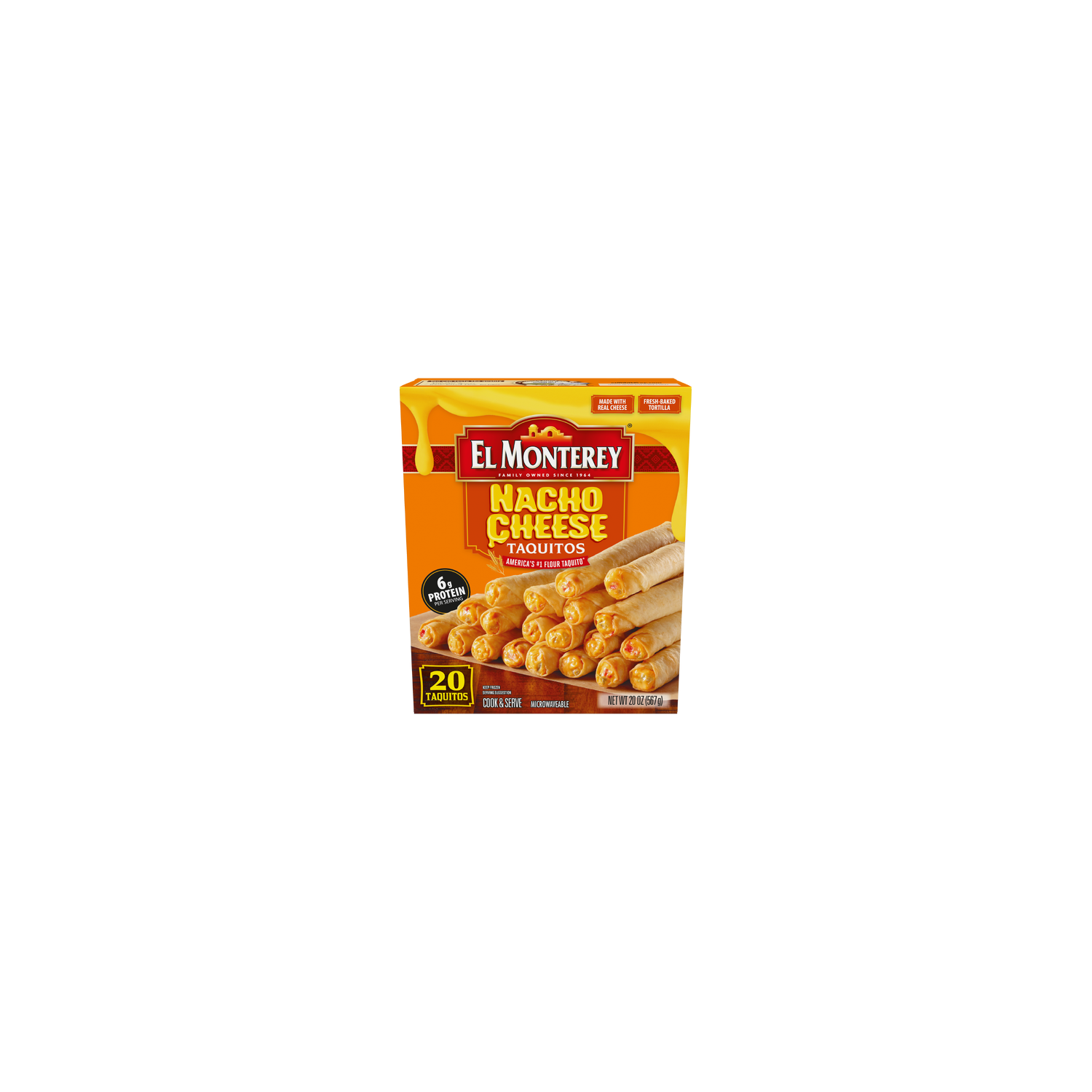 El Monterey Signature Nacho Cheese Flour Taquitos - 20 Ounce