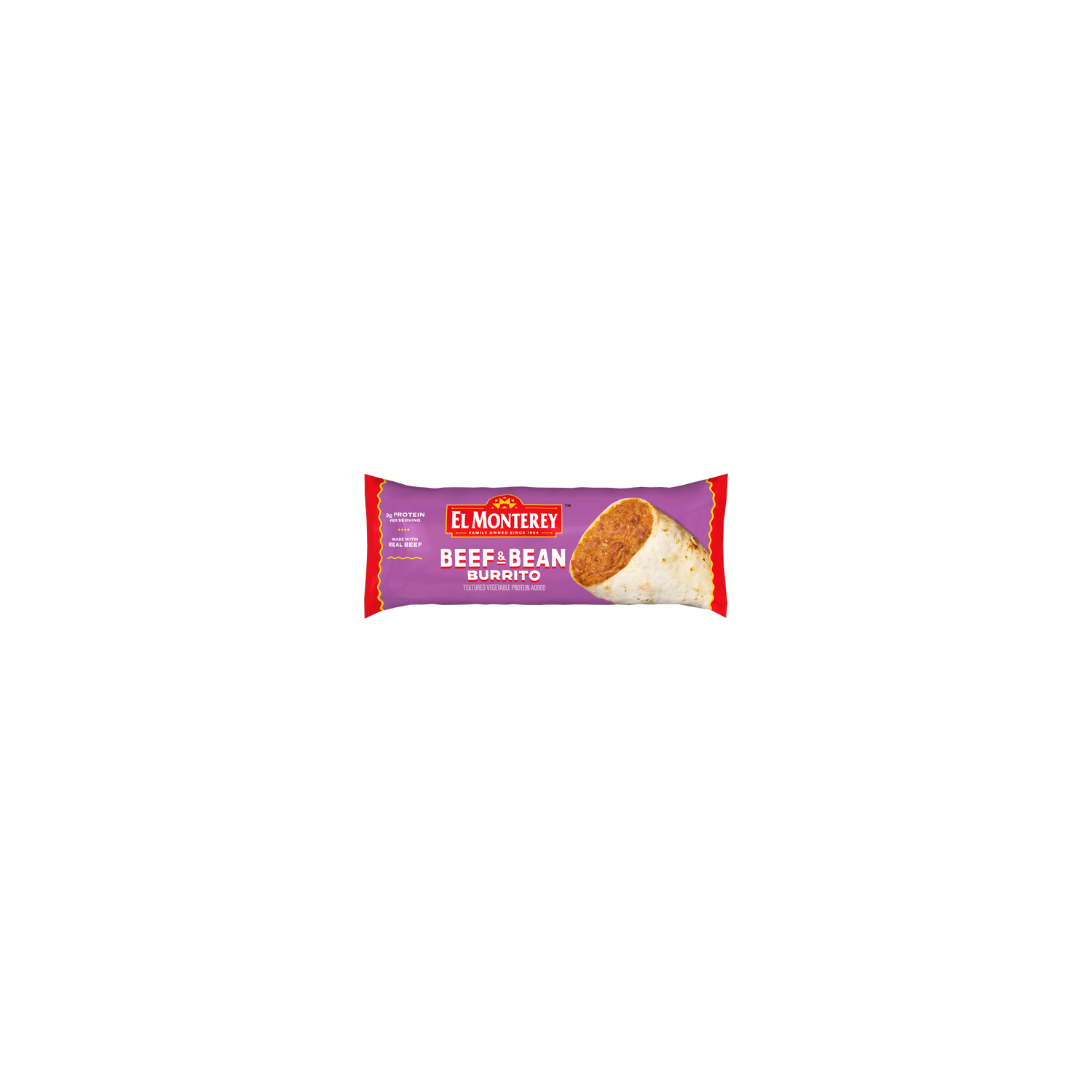 El Monterey Beef & Bean Burrito , Single Serve Frozen - 4 Ounce Image 1 of 4