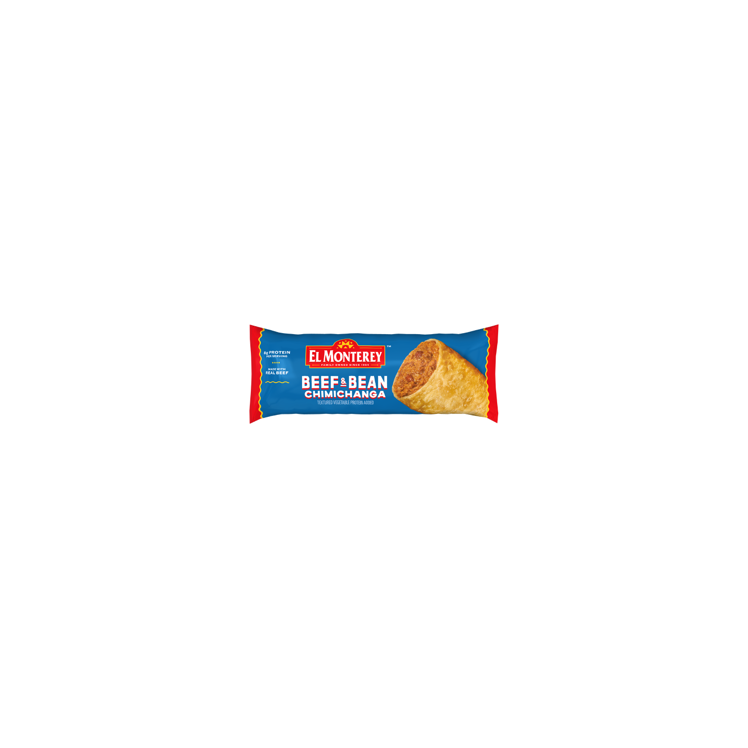 El Monterey Beef & Bean Chimichanga , Single Serve Frozen - 3.8 Ounce Image 1 of 4