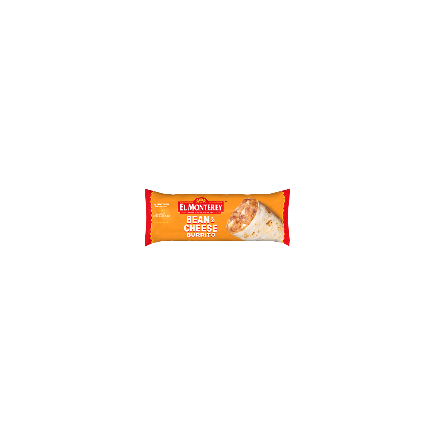 El Monterey Bean & Cheese Burrito , Single Serve Frozen - 4 Ounce Image 1 of 4