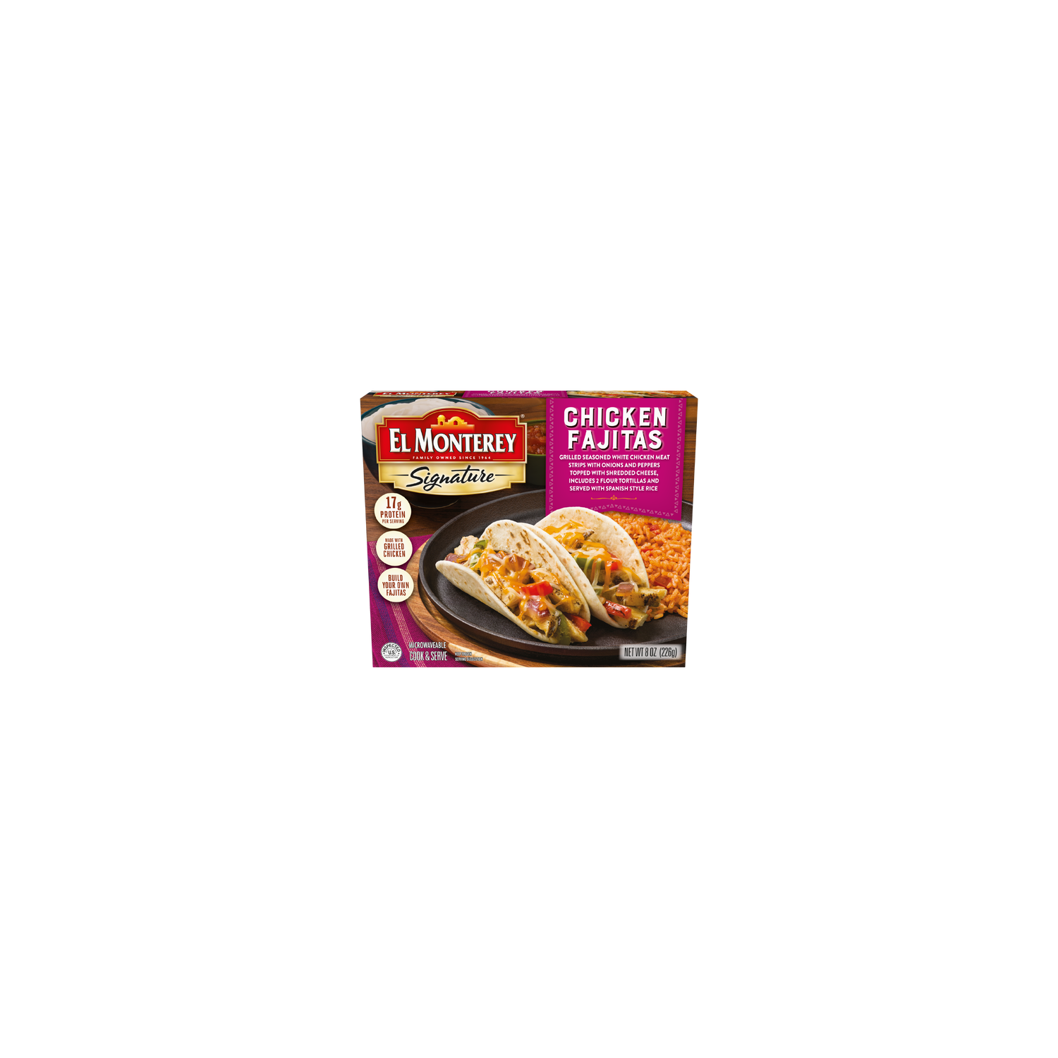 El Monterey Signature Chicken Fajitas Meal, Frozen - 8 Ounce