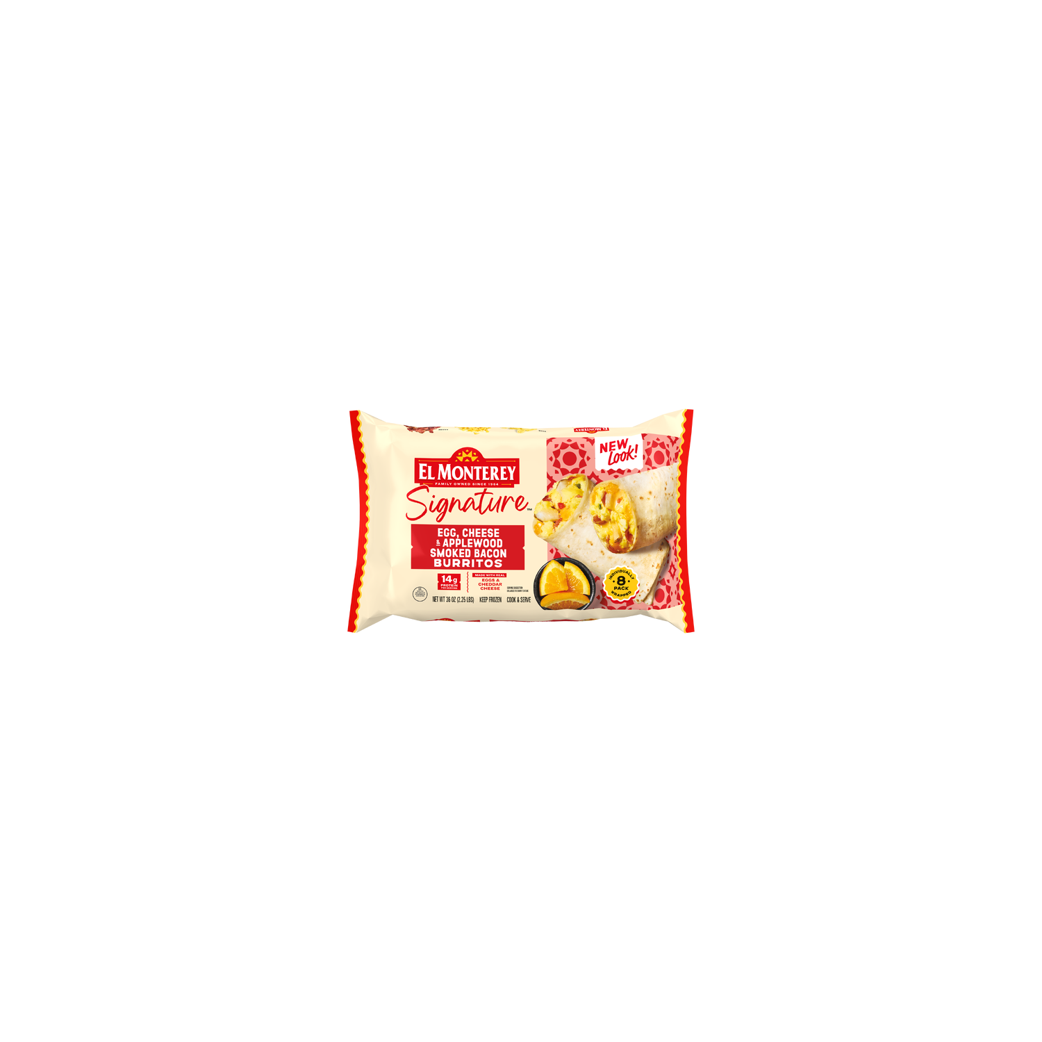 El Monterey Egg Cheese & Applewood Smoked Bacon Breakfast Burrito - 4.5 Ounce - 8 Count Image 1 of 4