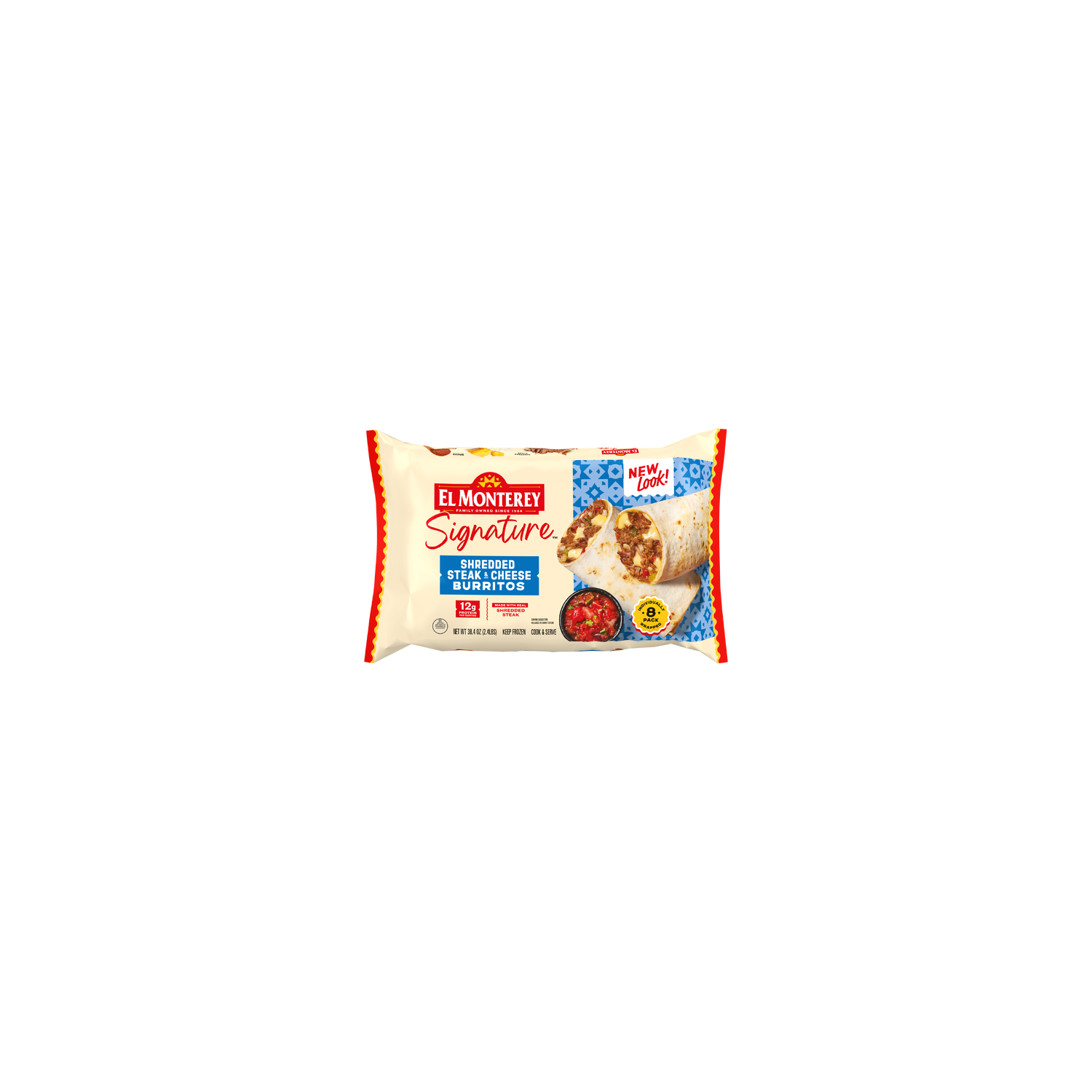 El Monterey Shredded Steak & Cheese Burritos - 3.84 Ounce - 10 Count Image 1 of 4