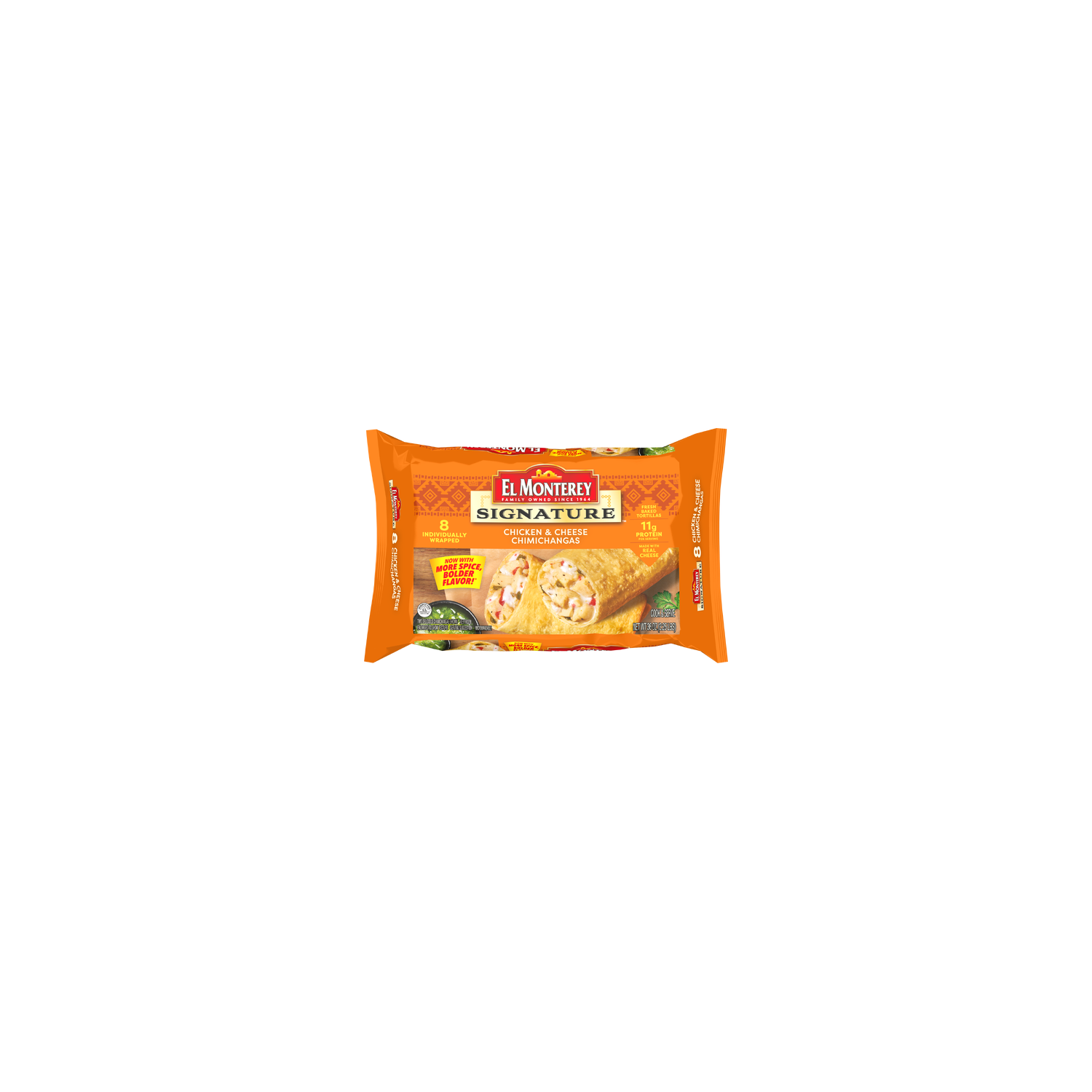 El Monterey Chicken, Cheese & Rice Signature Chicken And Chimichangas Frozen - 5.625 Ounce - 8 Count Image 1 of 3