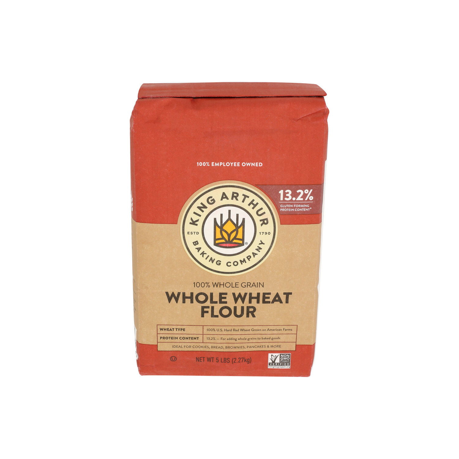 King Arthur White Whole Wheat Flour - 80 Ounce Bag Of 100% American Wheat