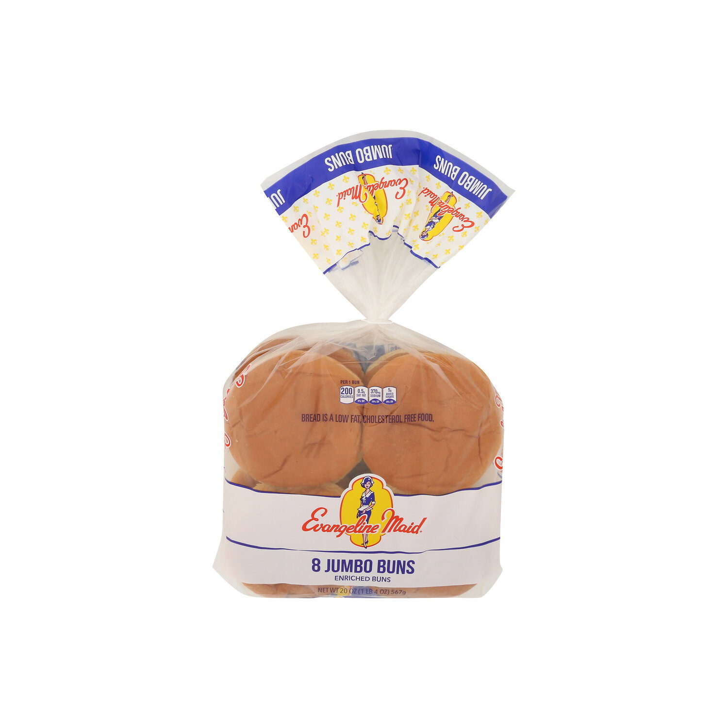 Evangeline Maid Jumbo Hamburger Buns - 2.5 Ounce - 8 Count Image 1 of 4