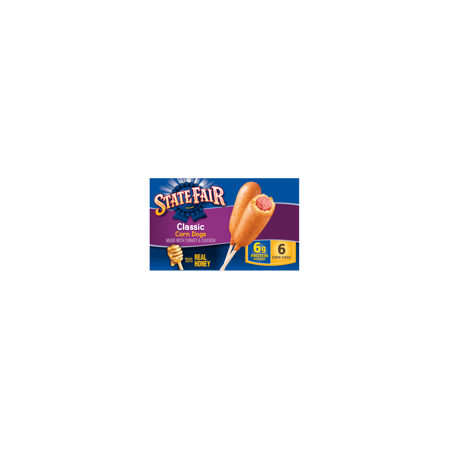 State Fair Fully Cooked Classic Corn Dogs, Frozen - 2.667 Ounce - 6 Count Image 1 of 4