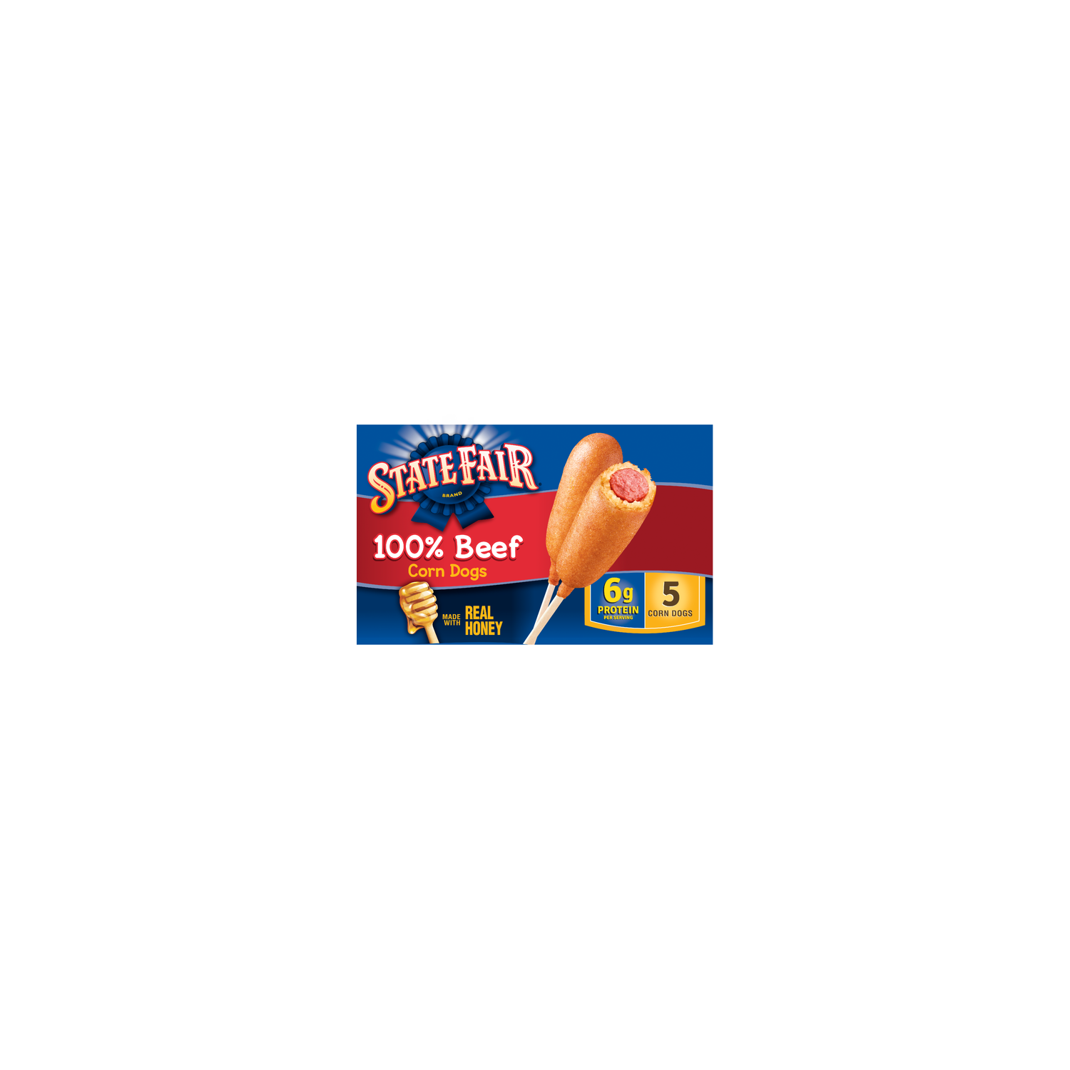 State Fair Fully Cooked Beef Corn Dogs, Frozen - 2.67 Ounce - 5 Count Image 1 of 4