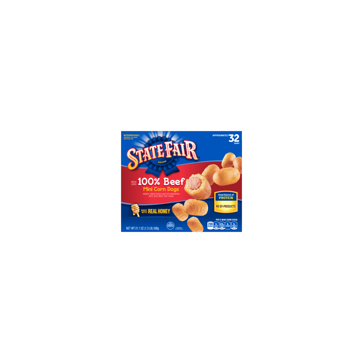 State Fair Beef Mini Corn Dogs, Frozen - 21.1 Ounce Image 1 of 2