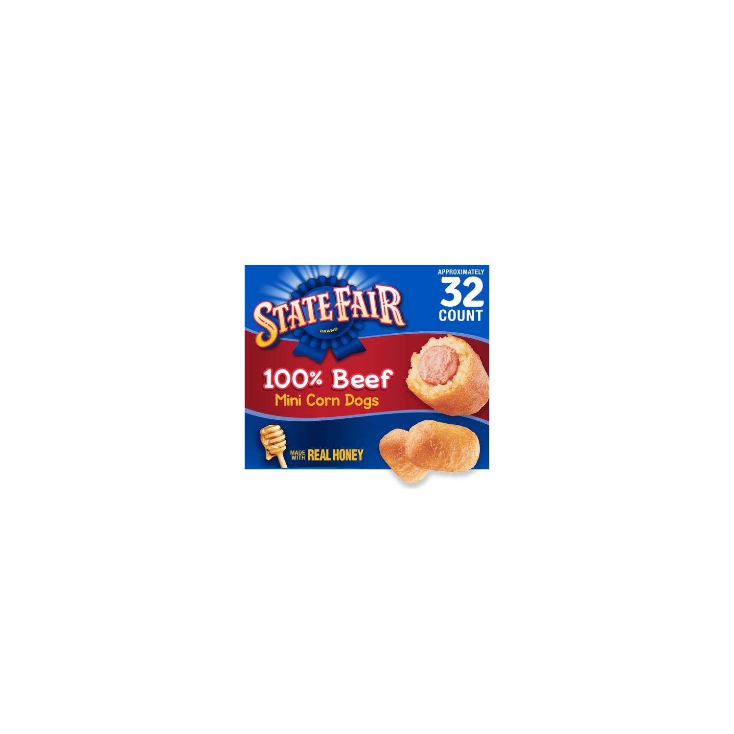 State Fair Beef Mini Corn Dogs, Frozen - 0.659 Ounce - 32 Count Image 1 of 4