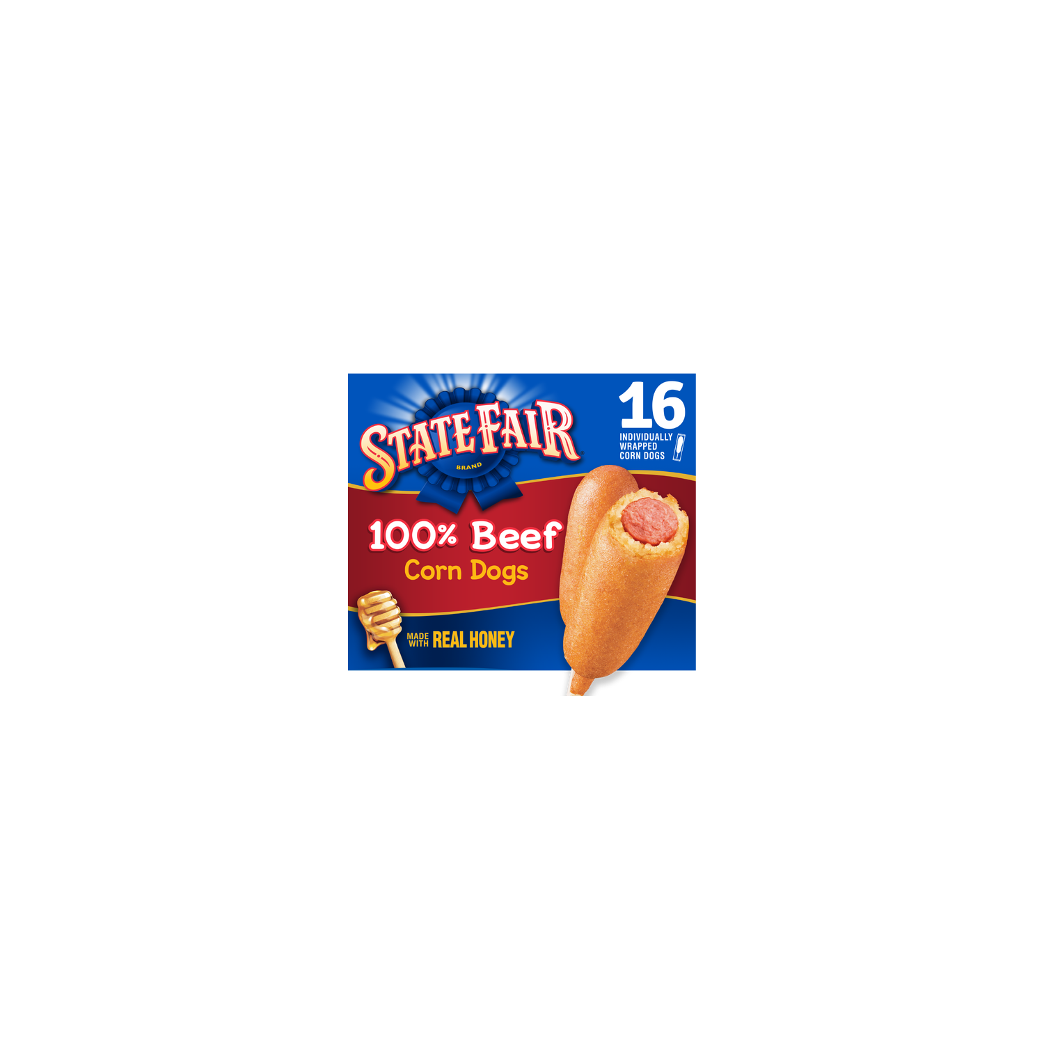 State Fair Beef Corn Dogs, Individually Wrapped, Frozen - 16 Count Image 1 of 4